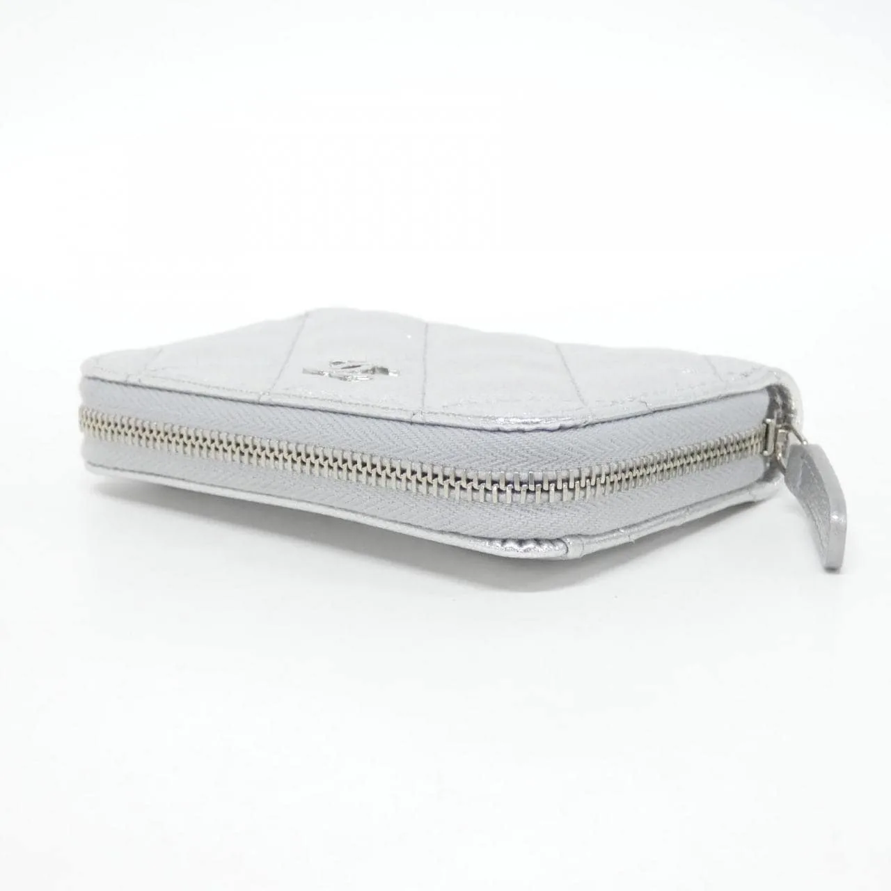 CHANEL Timeless Classic AP0216 Coin Case Grained Calfskin Silver Grained Calfskin Unused - Thumbnail 3