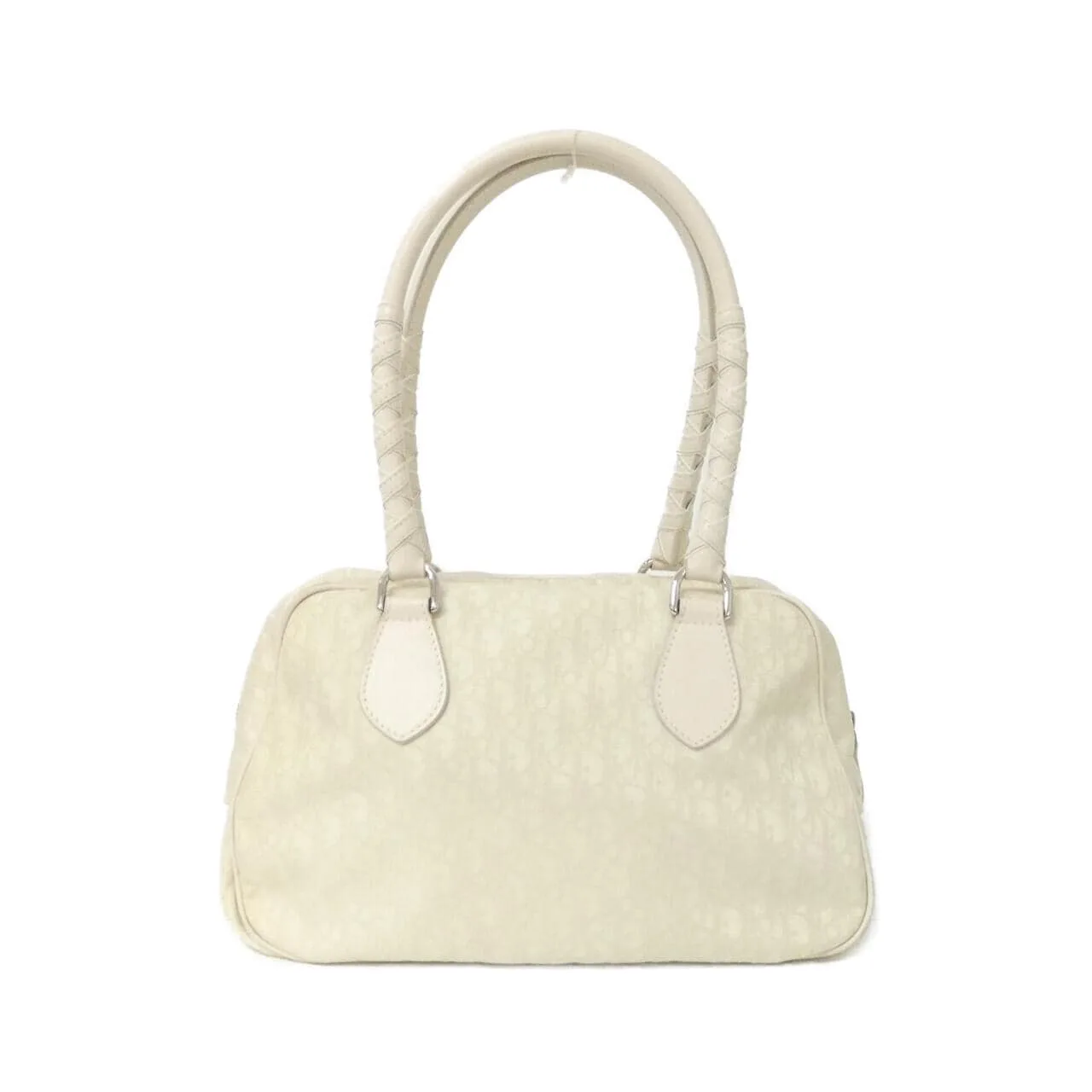 DIOR Handbag Canvas 白色 帆布 - 縮圖 2