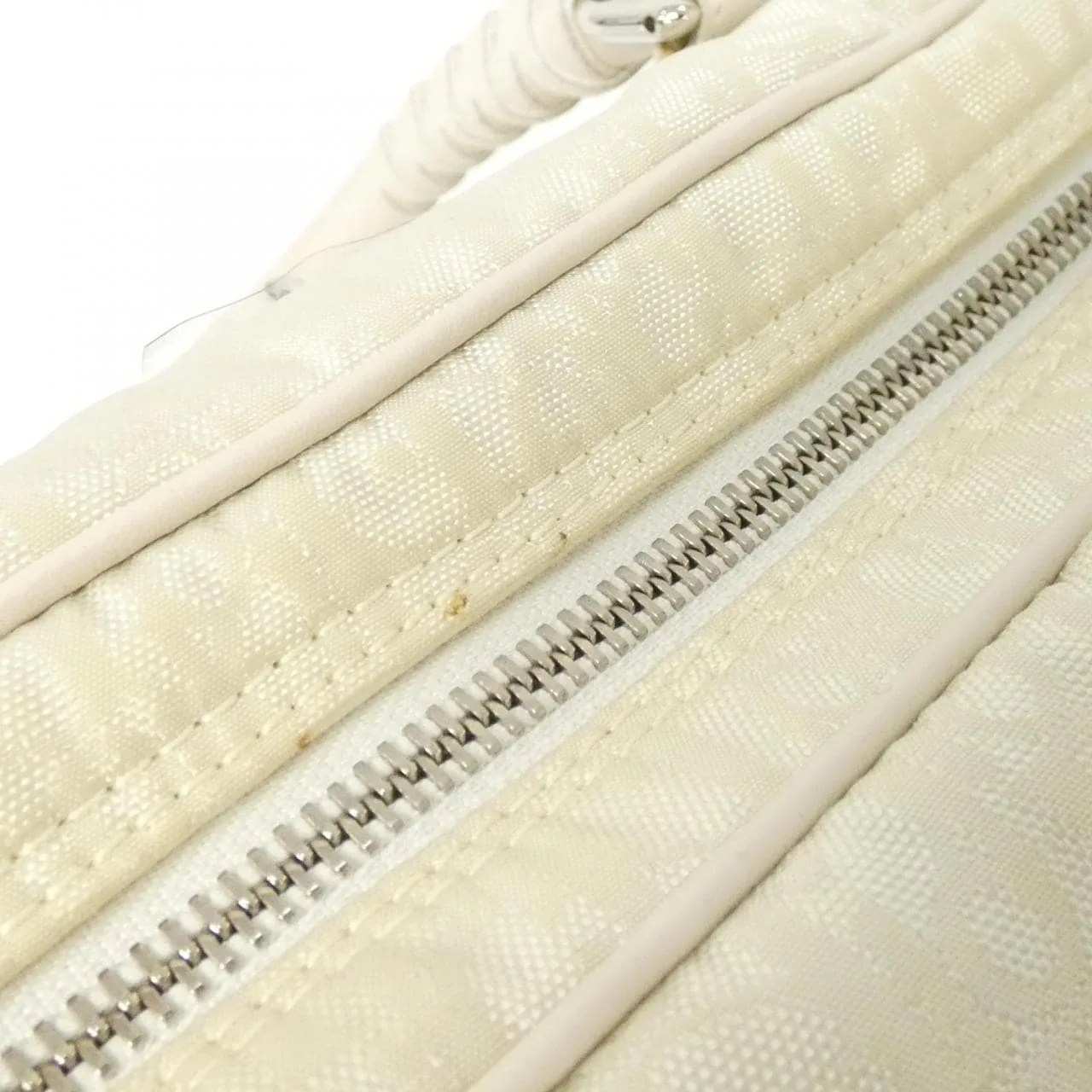 DIOR Handbag Canvas 白色 帆布 - 縮圖 4