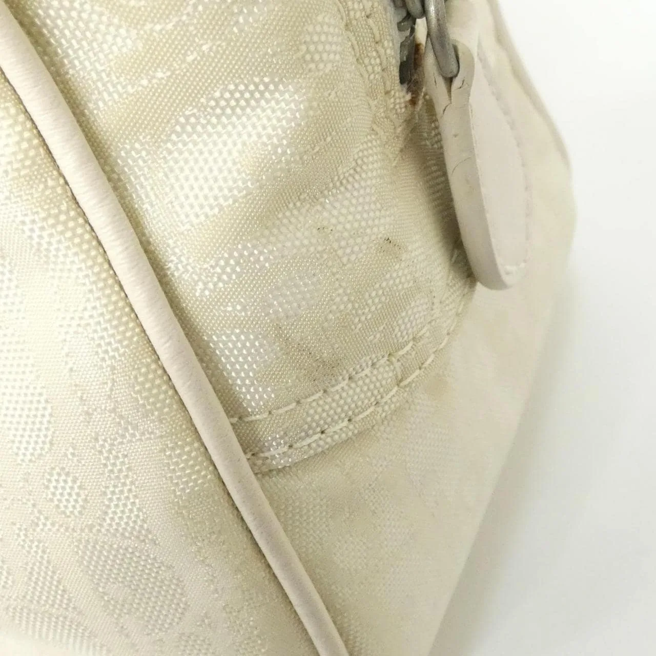 DIOR Handbag Canvas 白色 帆布 - 縮圖 6