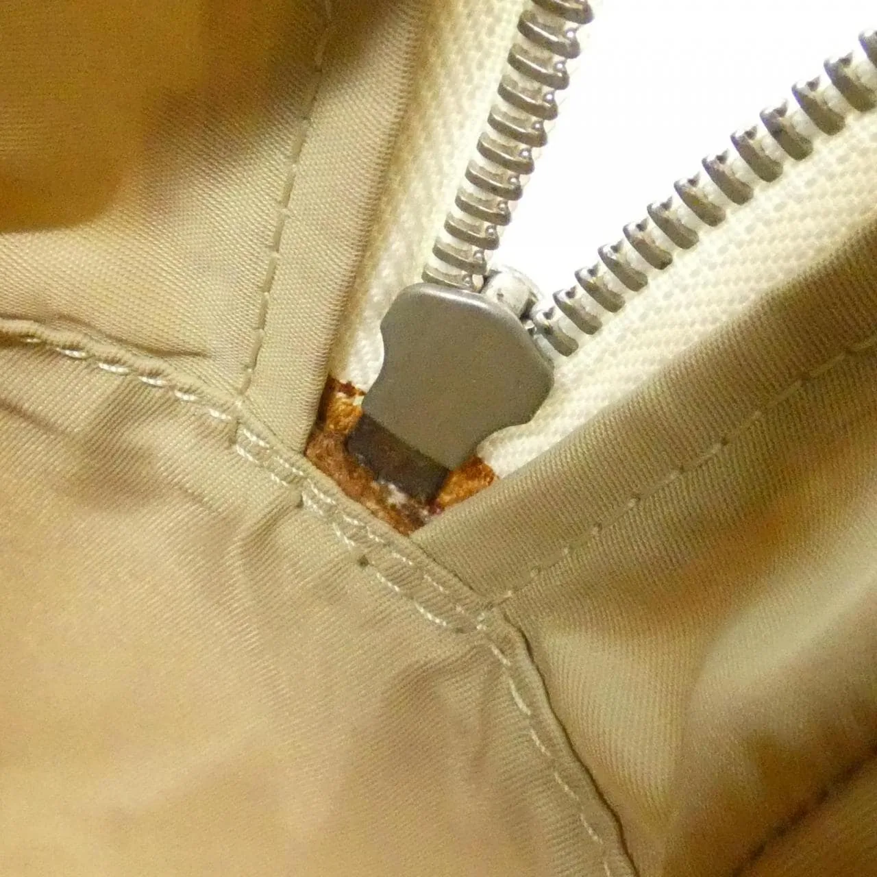 DIOR Handbag Canvas 白色 帆布 - 縮圖 10