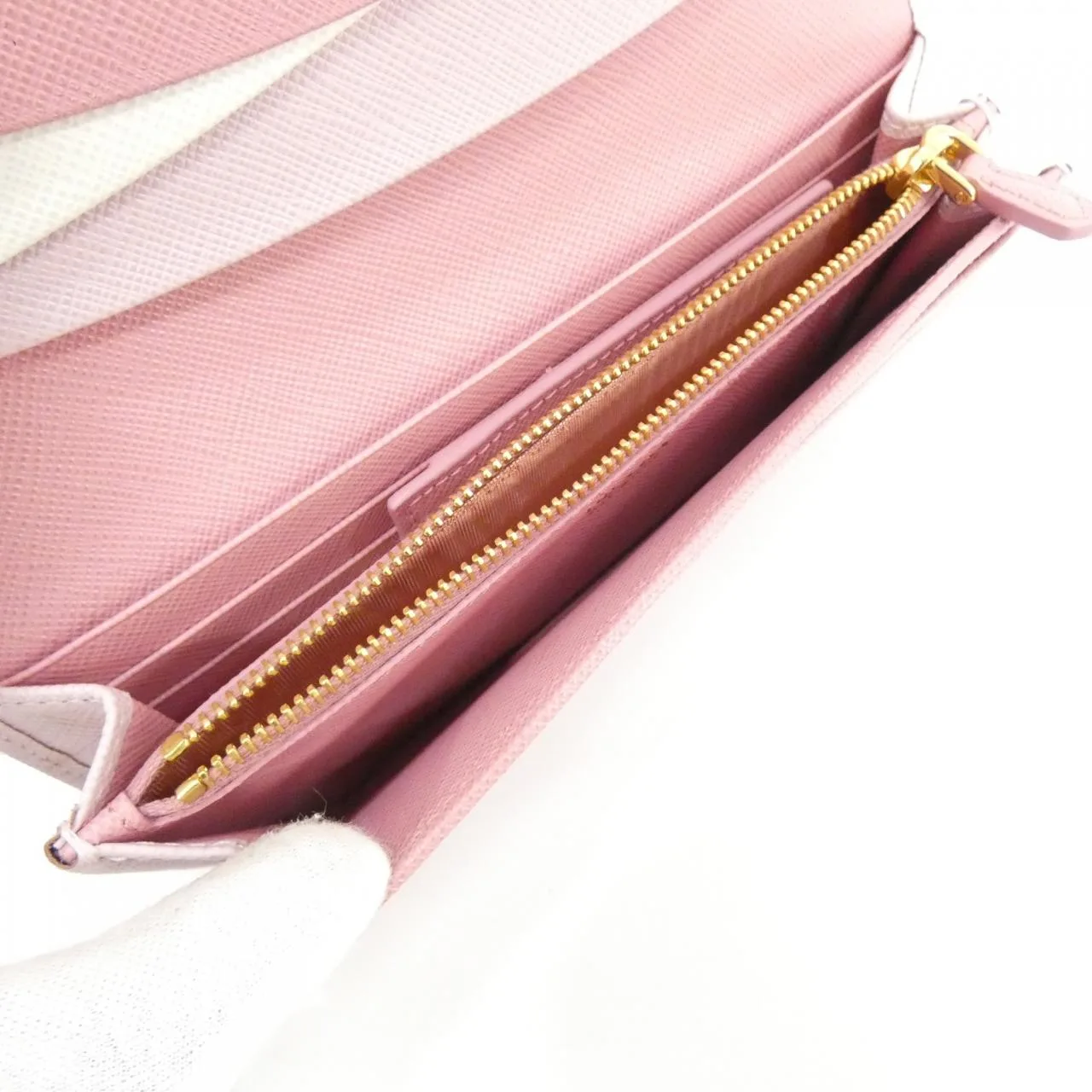 PRADA 1MH132 Wallet 黑色 中古品A - 縮圖 9
