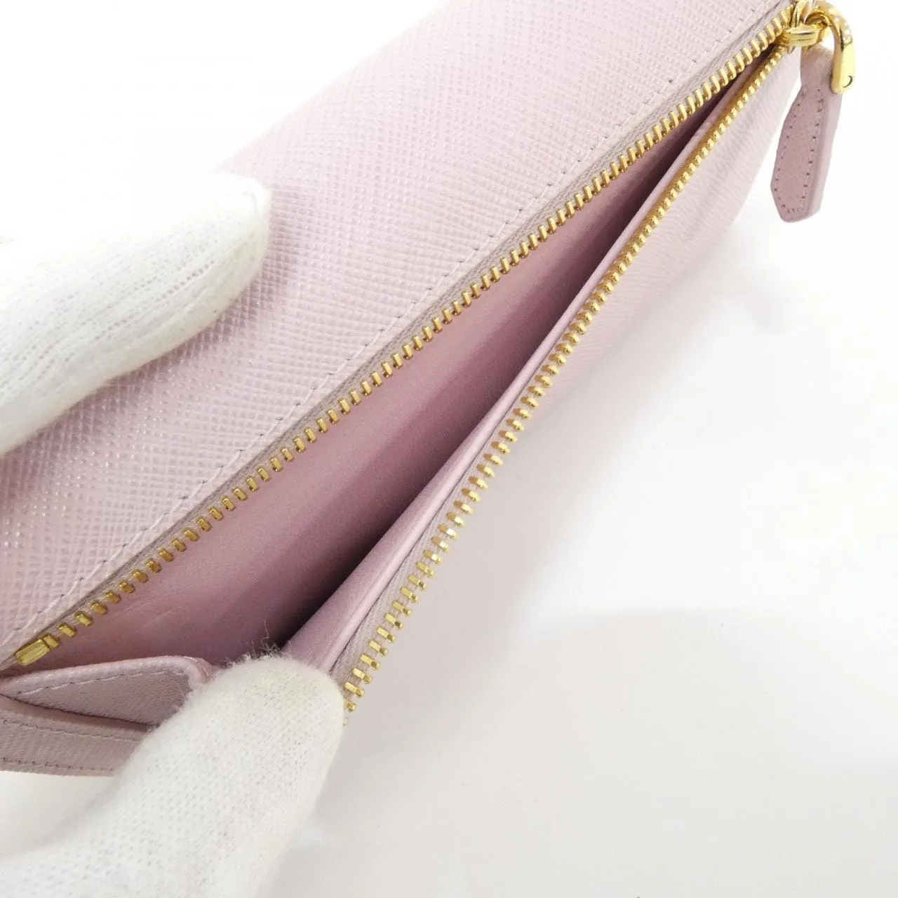 PRADA 1MH132 Wallet 黑色 中古品A - 縮圖 10
