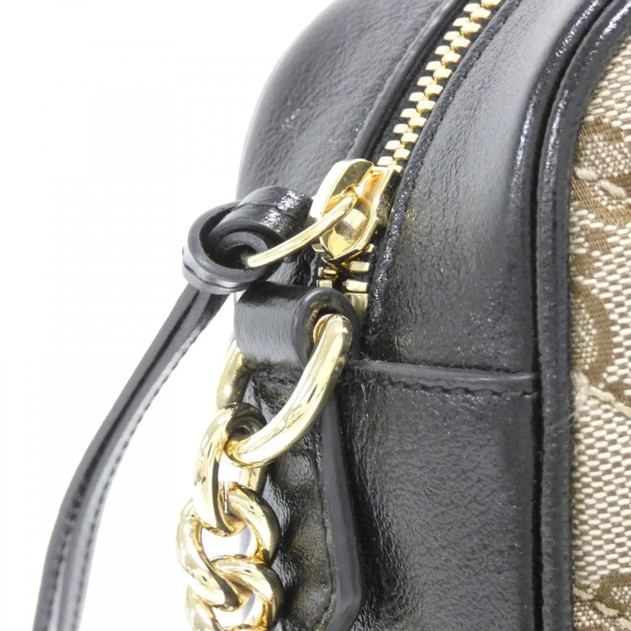 GUCCI Marmont 447632 HVKEG Shoulder Canvas Black Canvas - Thumbnail 4