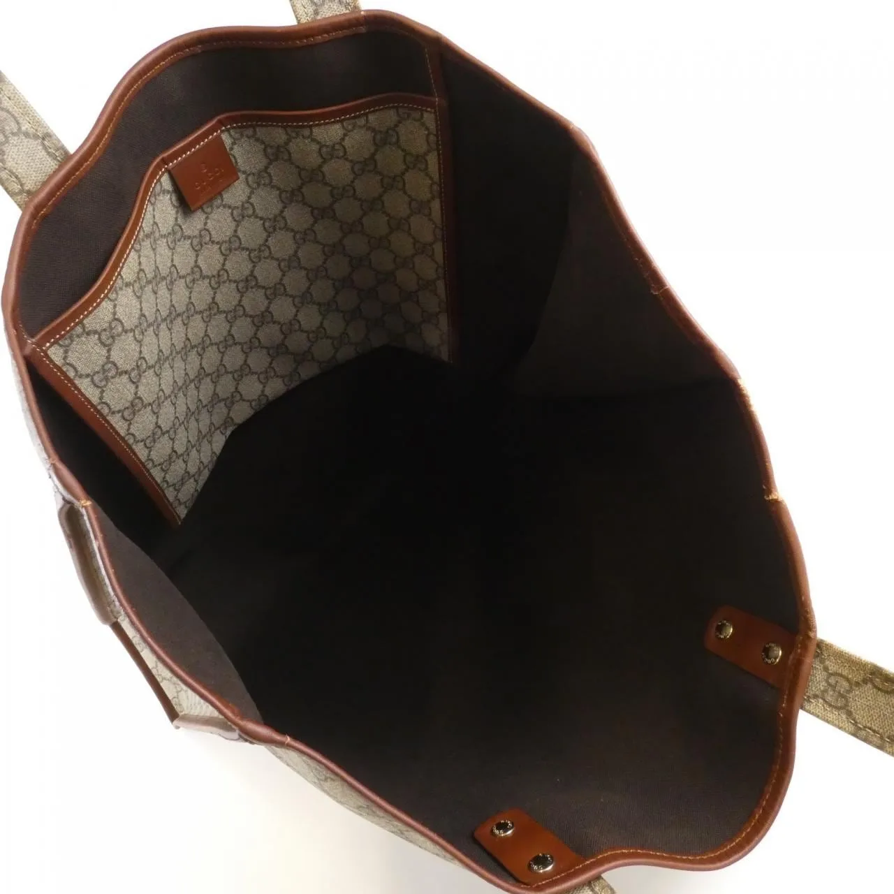 GUCCI 211124 手提包 皮革 米色 皮革 中古品A - 縮圖 9