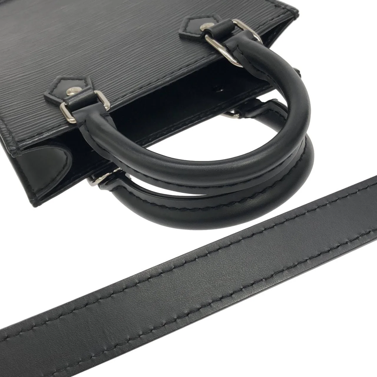 LOUIS VUITTON M69441 Handbag Epi 黑色 Epi 中古品A - 縮圖 5