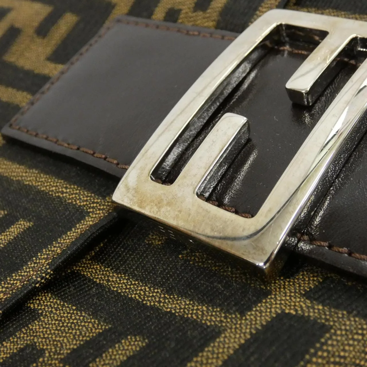 FENDI Baguette 26325 Shoulder Canvas