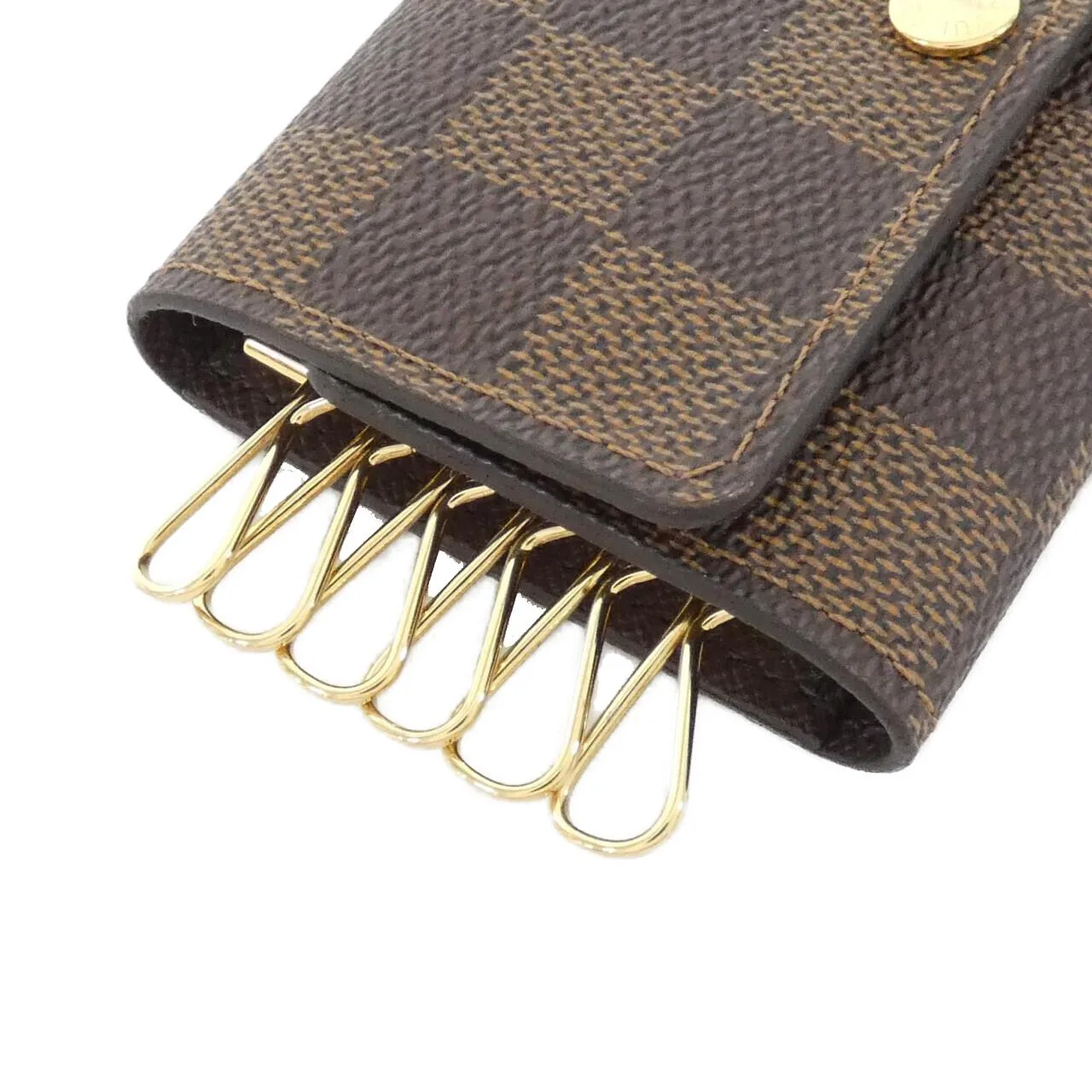 LOUIS VUITTON N62630 Key Case Damier 黑色 Damier 中古品A - 縮圖 2