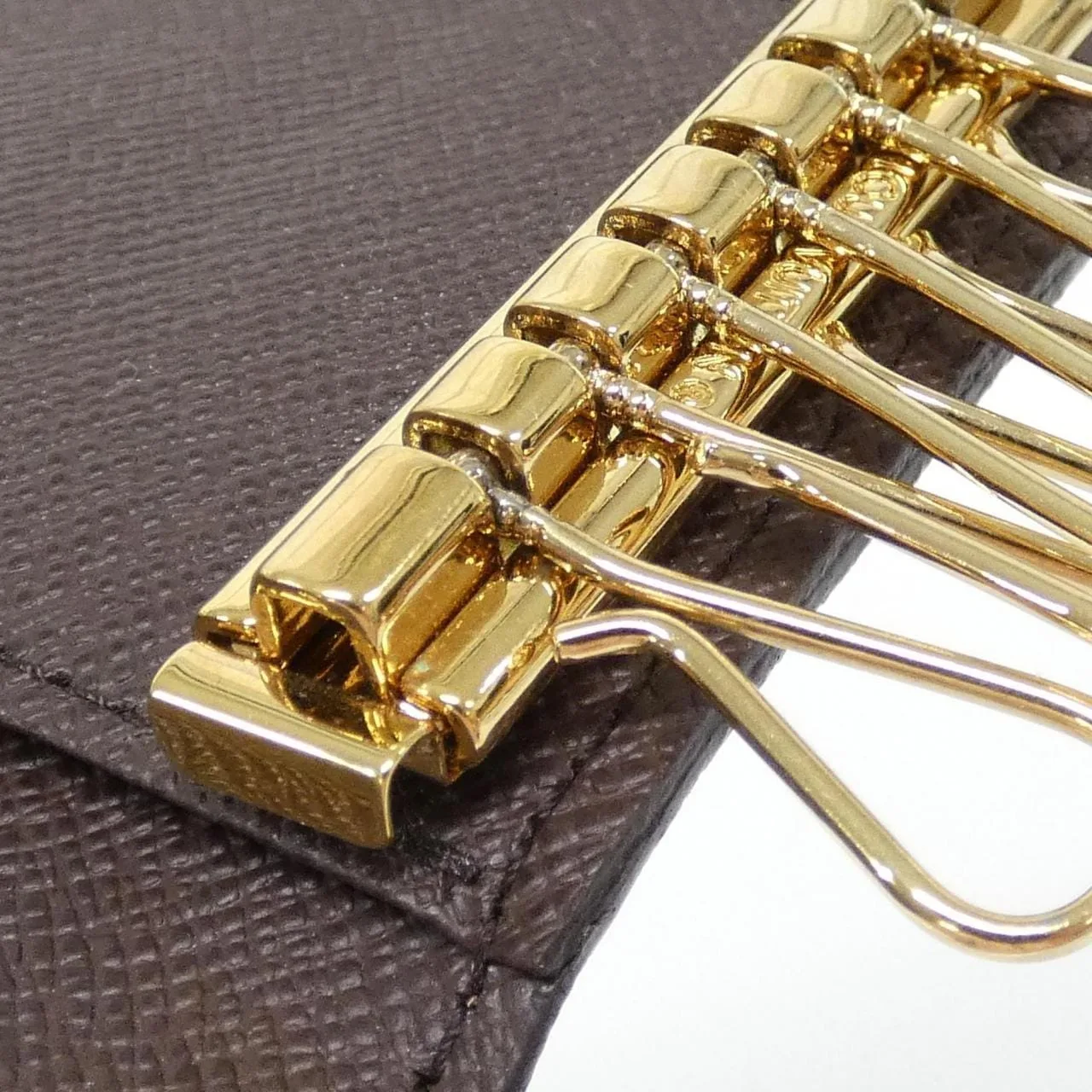 LOUIS VUITTON N62630 Key Case Damier 黑色 Damier 中古品A - 縮圖 5