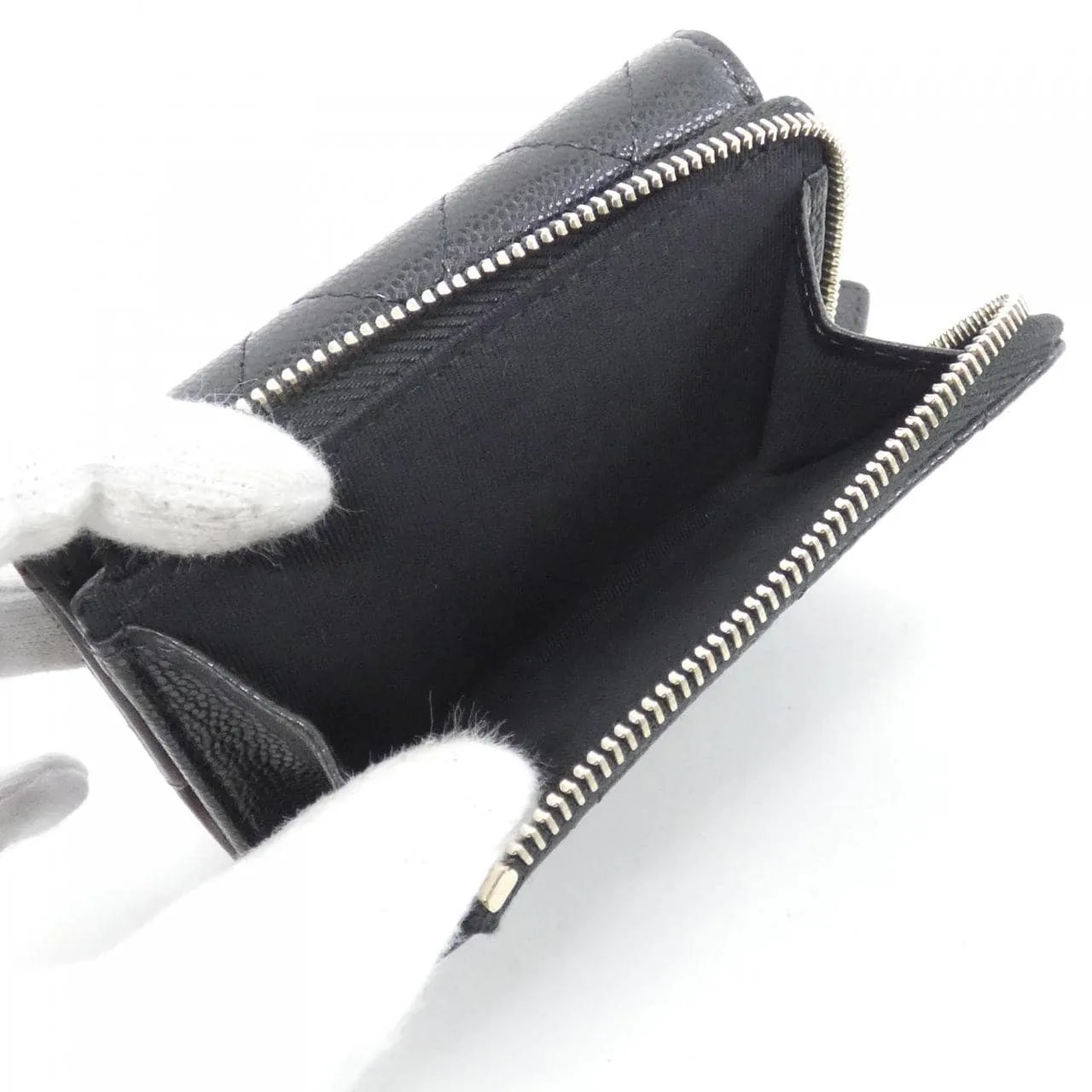 CHANEL Timeless Classic AP3177 Wallet Grained Calfskin Black Grained Calfskin Rank A - Thumbnail 8