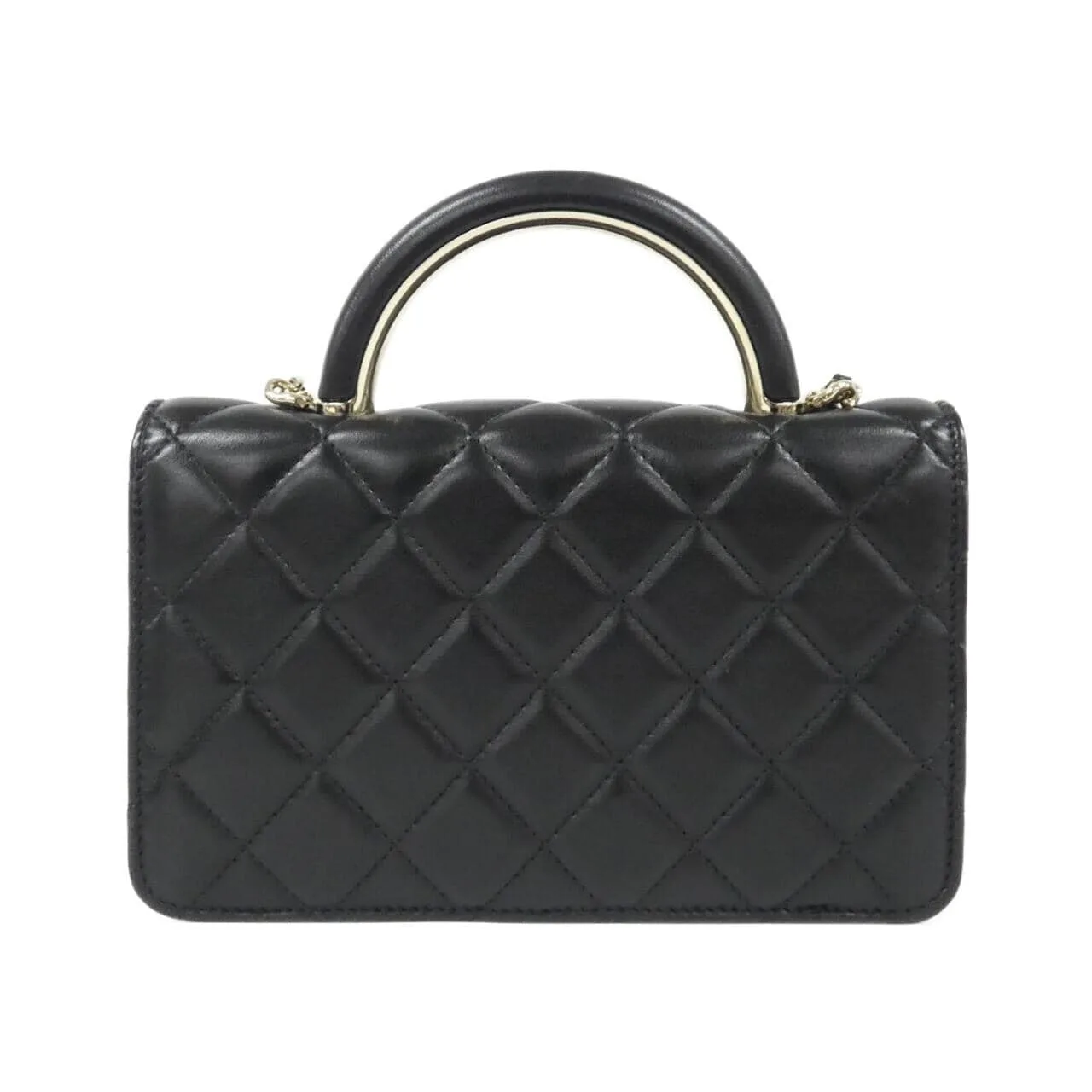 CHANEL Timeless Classic AP2844 銀包 羊皮 黑色 羊皮 中古品A - 縮圖 2