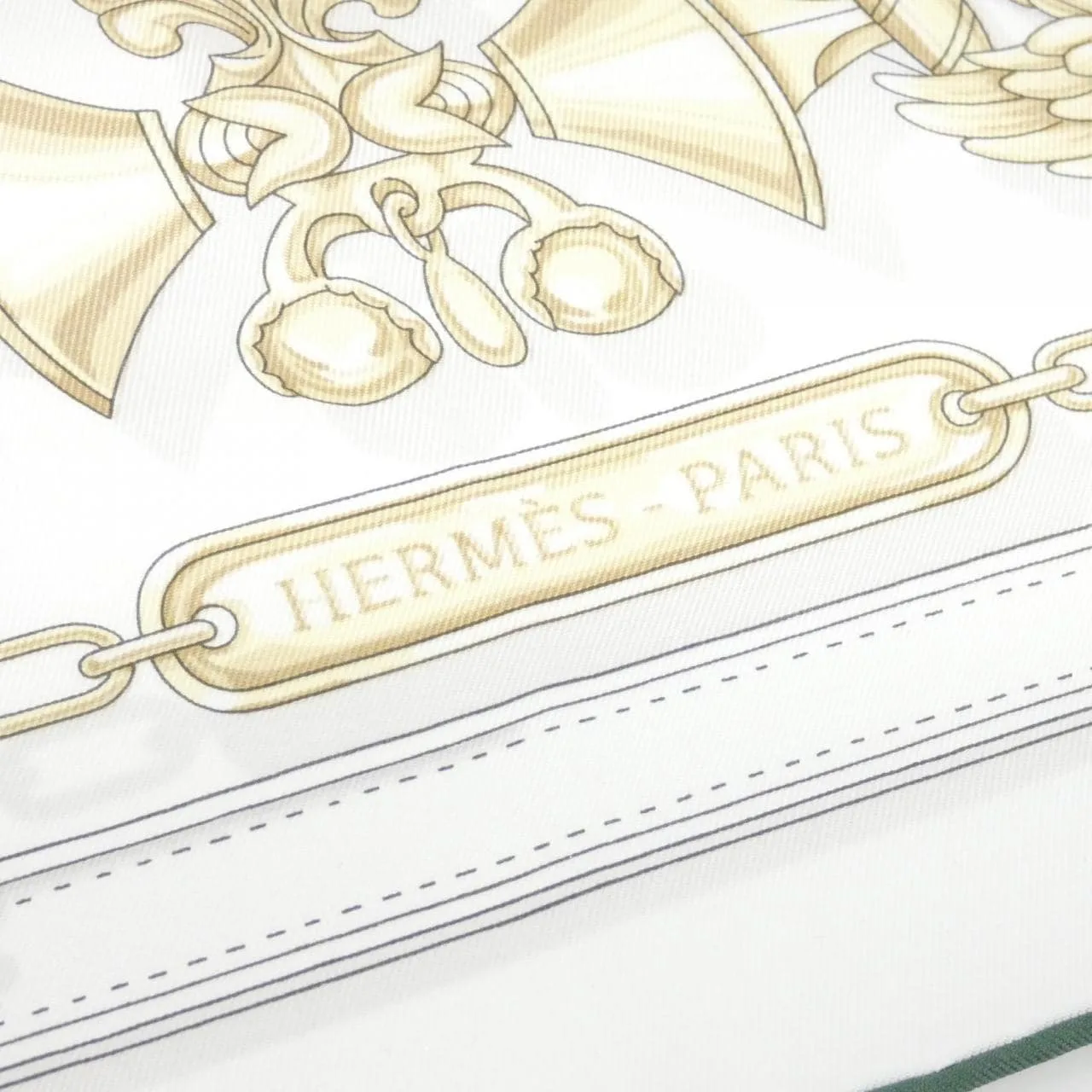HERMES Scarf White Rank A - Thumbnail 2