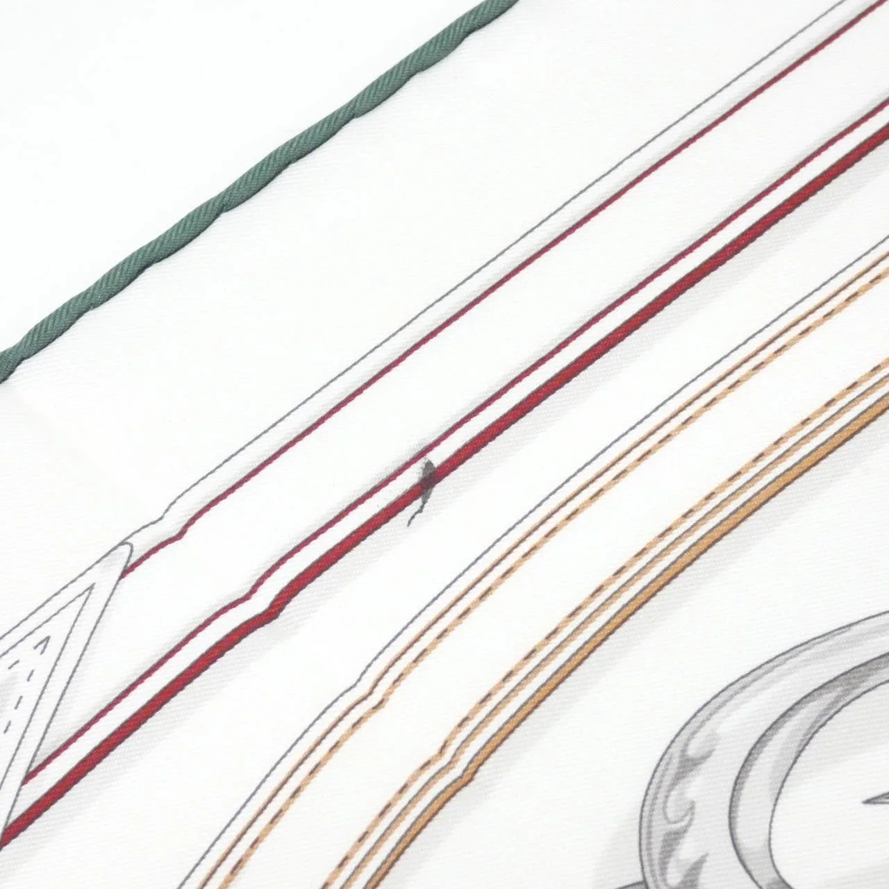 HERMES Scarf White Rank A - Thumbnail 3