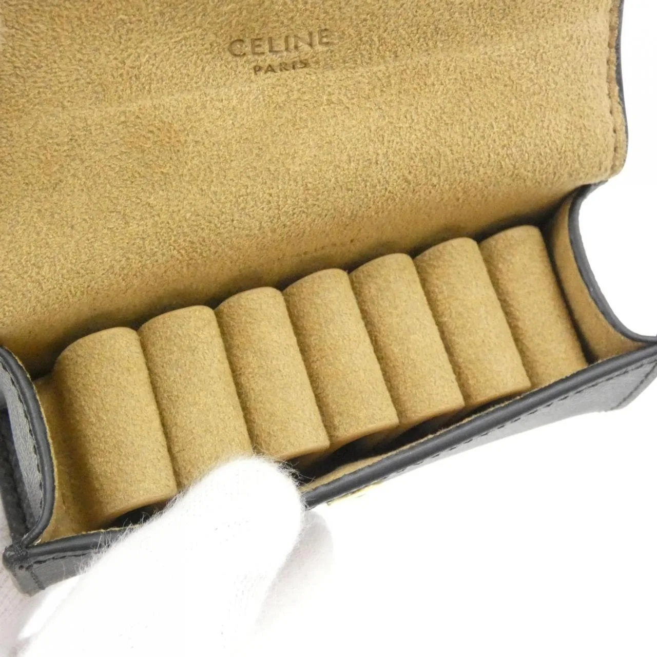 CELINE 4M0392DIZ Wallet Canvas Black Canvas Rank A - Thumbnail 4