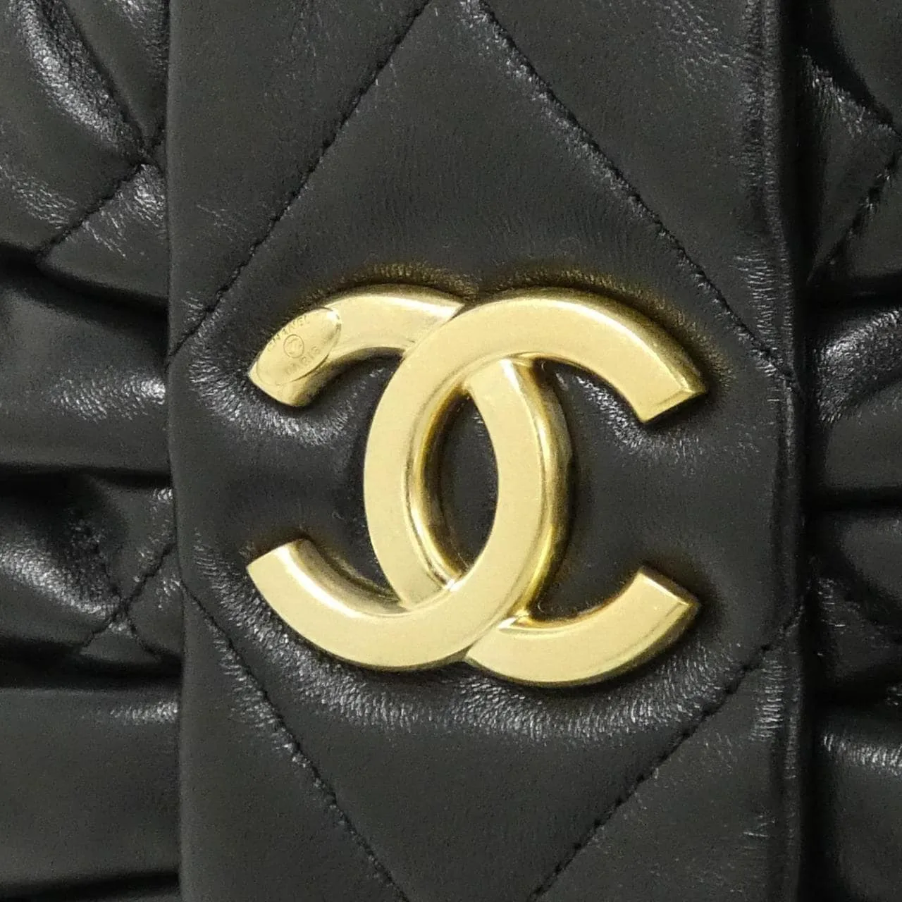 CHANEL AS5851 Handbag Lambskin 黑色 羊皮 中古品A - 縮圖 4