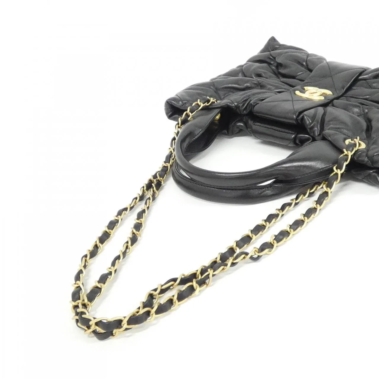 CHANEL AS5851 Handbag Lambskin 黑色 羊皮 中古品A - 縮圖 8