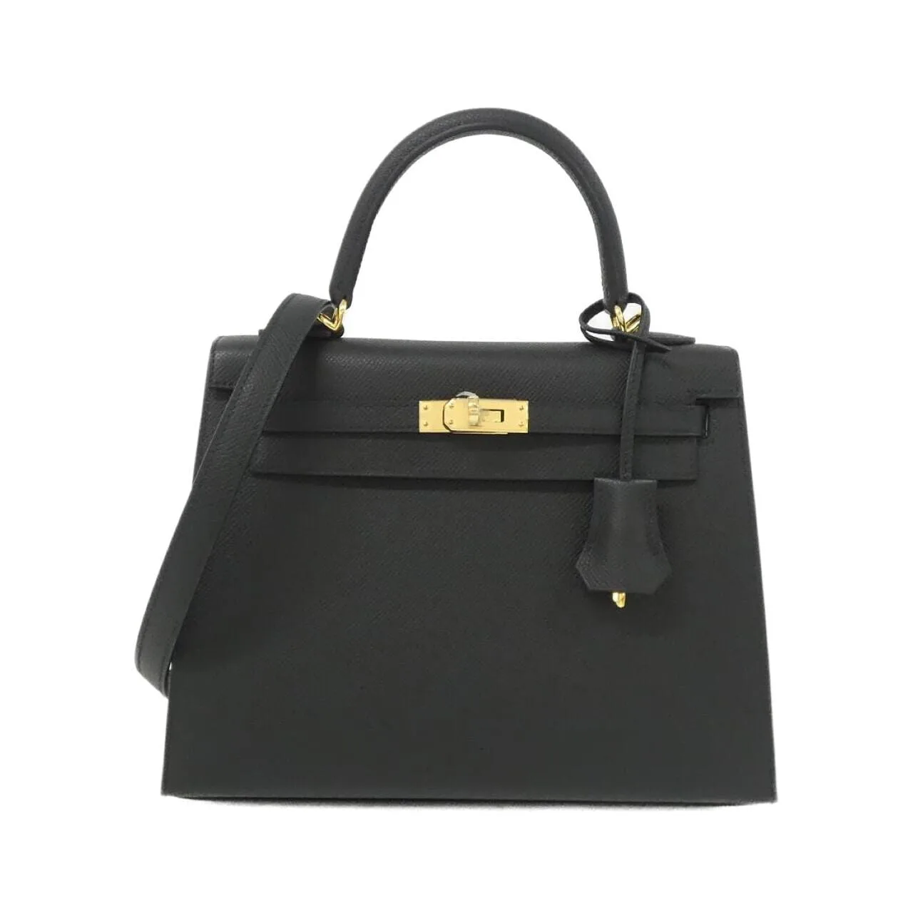 HERMES Kelly 038416CC Handbag Epsom Black