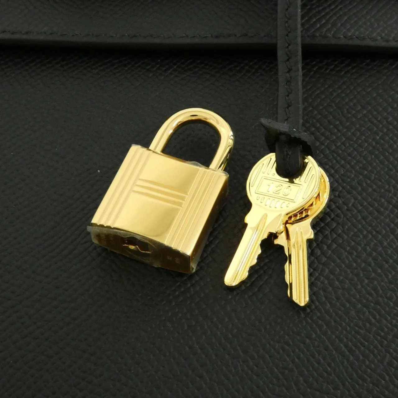 HERMES Kelly 038416CC Handbag Epsom Black Epsom Leather Unused - Thumbnail 4