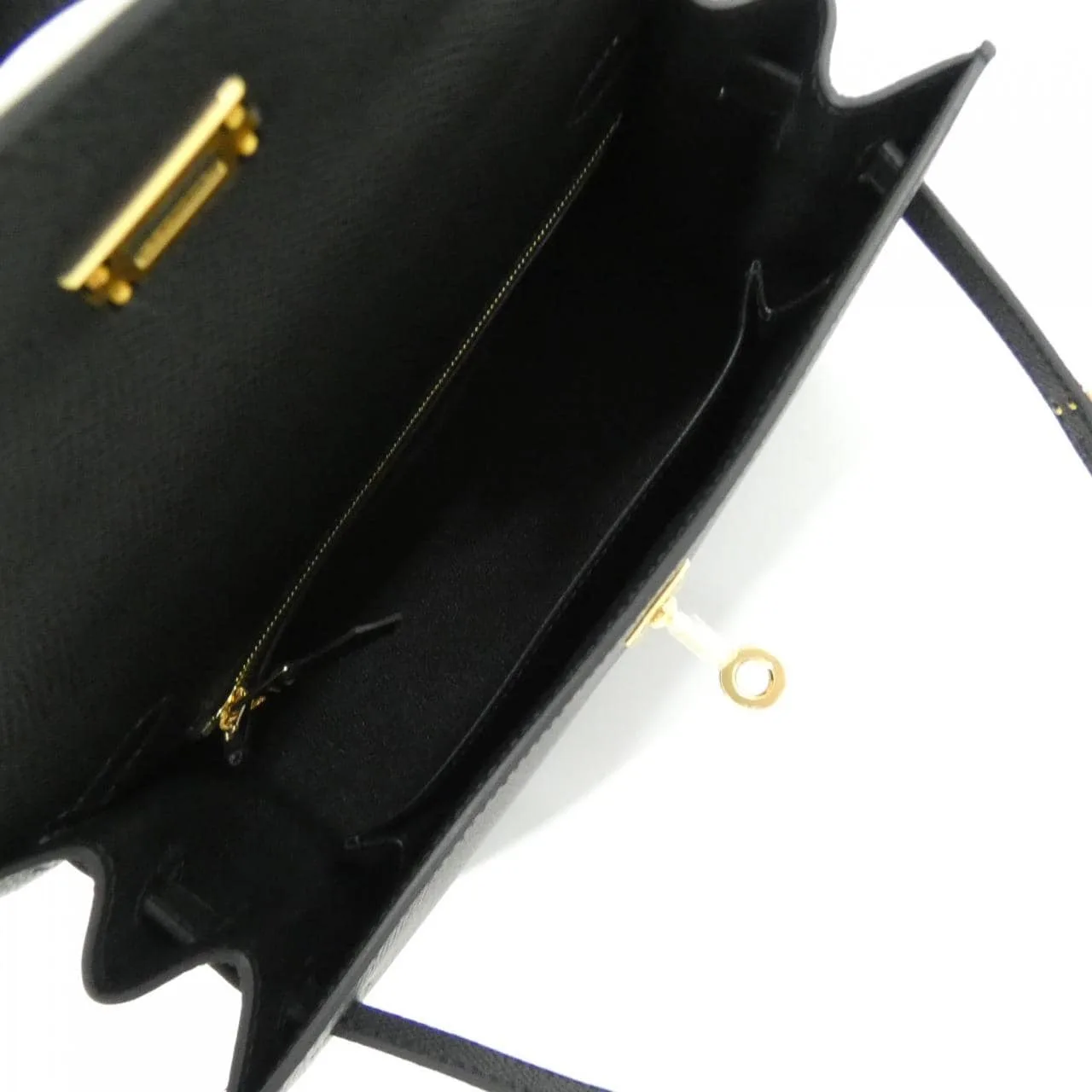 HERMES Kelly 038416CC Handbag Epsom Black Epsom Leather Unused - Thumbnail 6