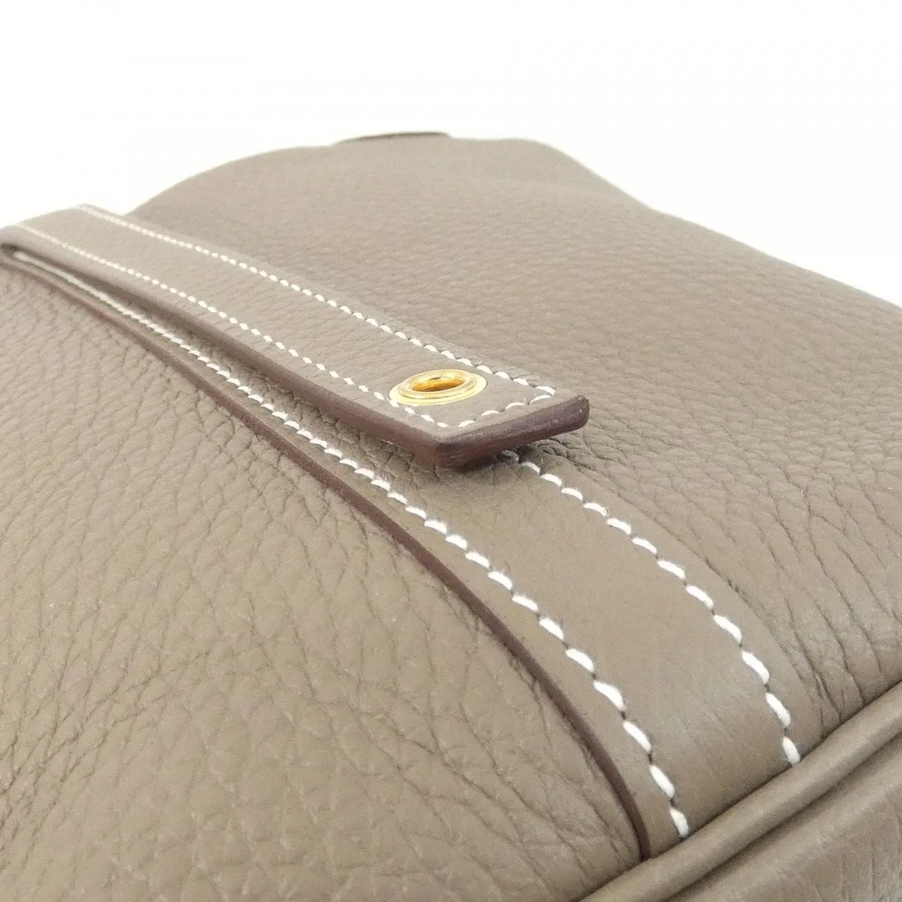 HERMES Picotin 056289CC Handbag Clemence Etoupe Clemence Leather Rank A - Thumbnail 3