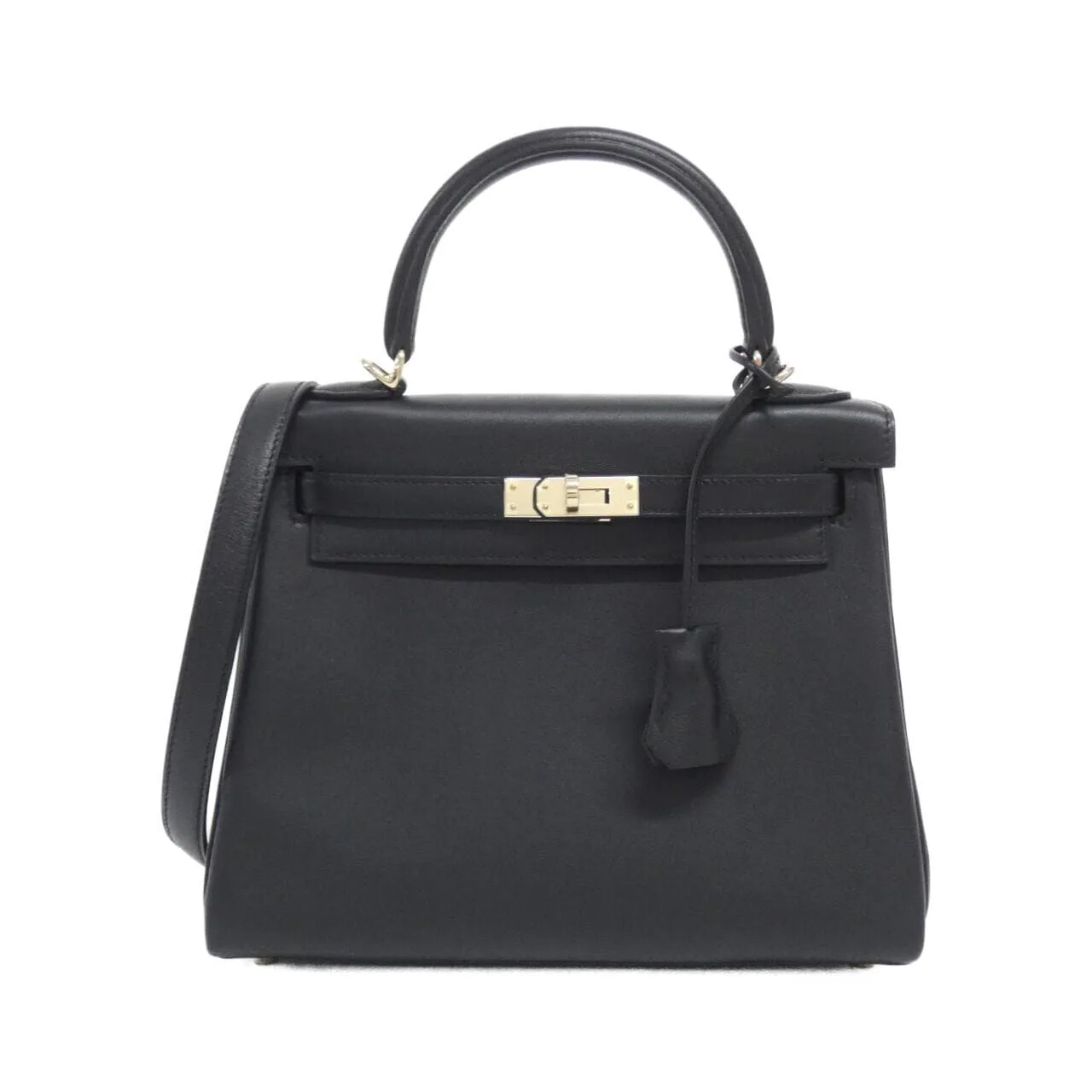 HERMES Kelly Handbag Black