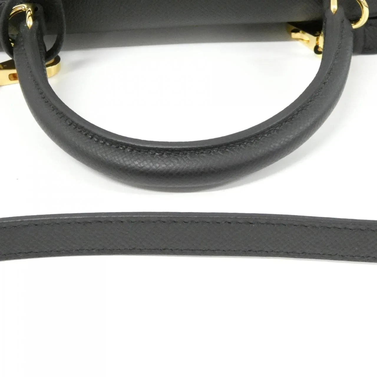 HERMES Kelly 038416CC Handbag Epsom Black Epsom Leather Unused - Thumbnail 5