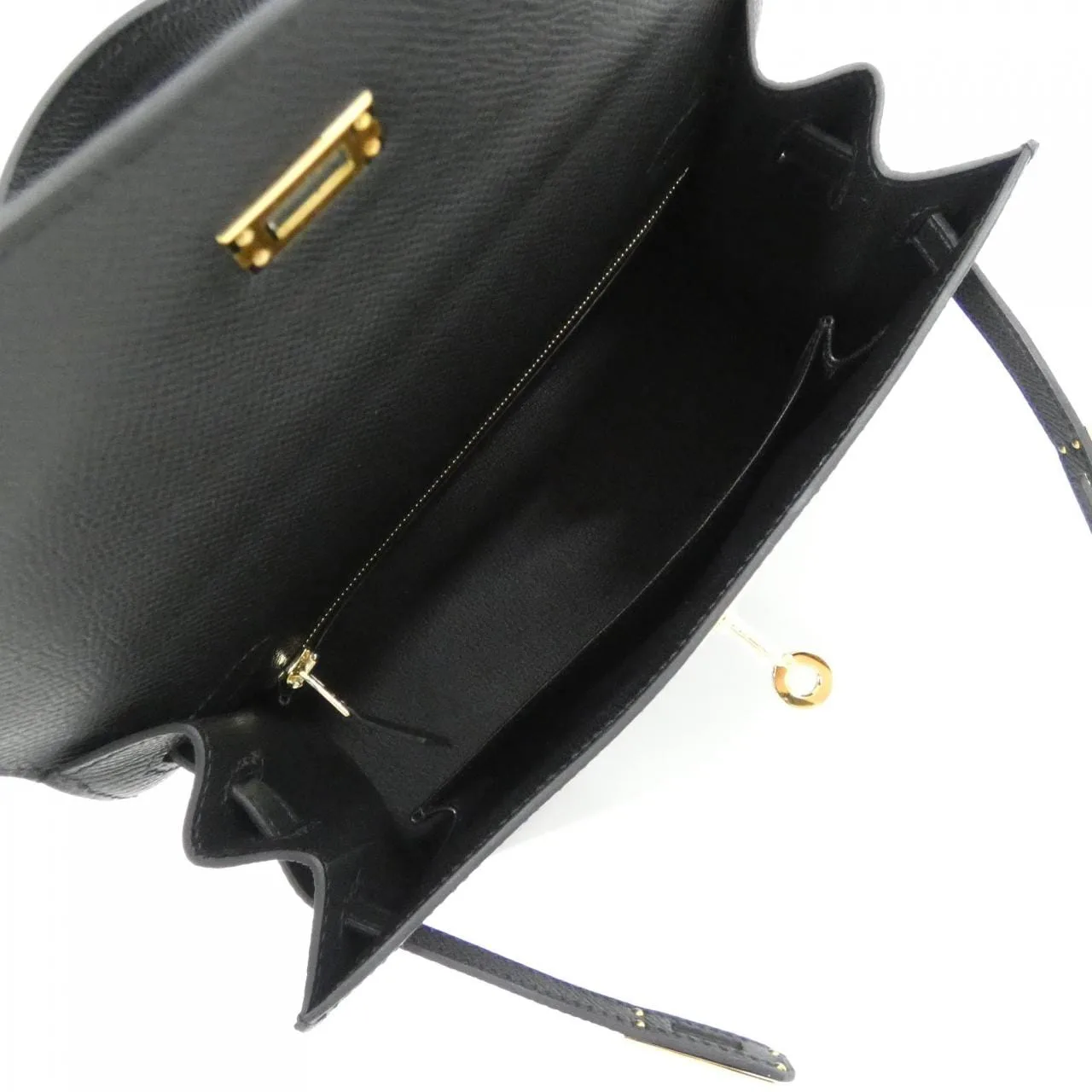 HERMES Kelly 038416CC Handbag Epsom Black Epsom Leather Unused - Thumbnail 6