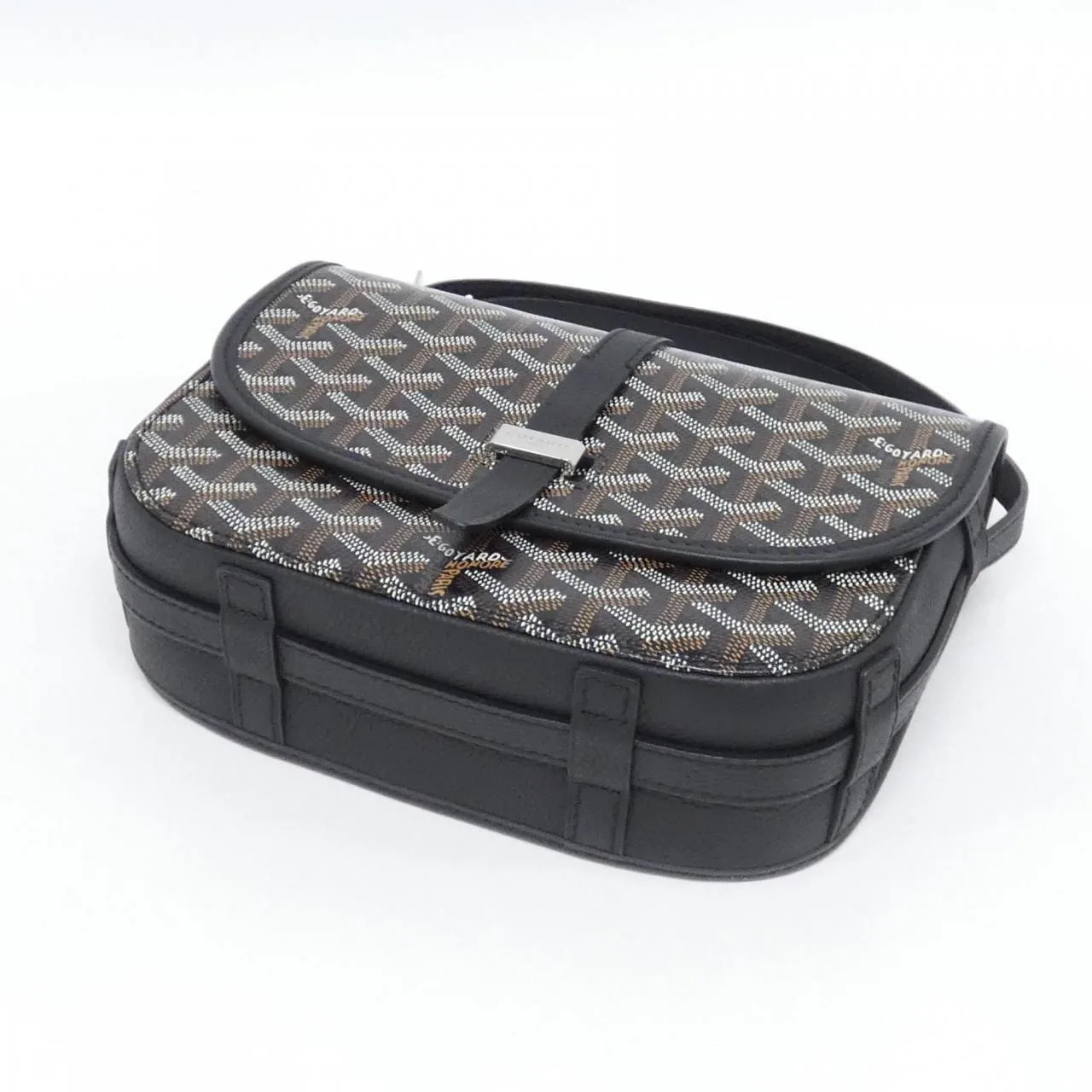 GOYARD Shoulder Canvas 黑色 帆布 中古品A - 縮圖 3
