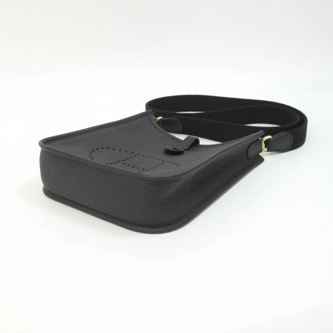 HERMES Evelyne 085945CC Shoulder Clemence Black Clemence Leather Rank A - Thumbnail 3