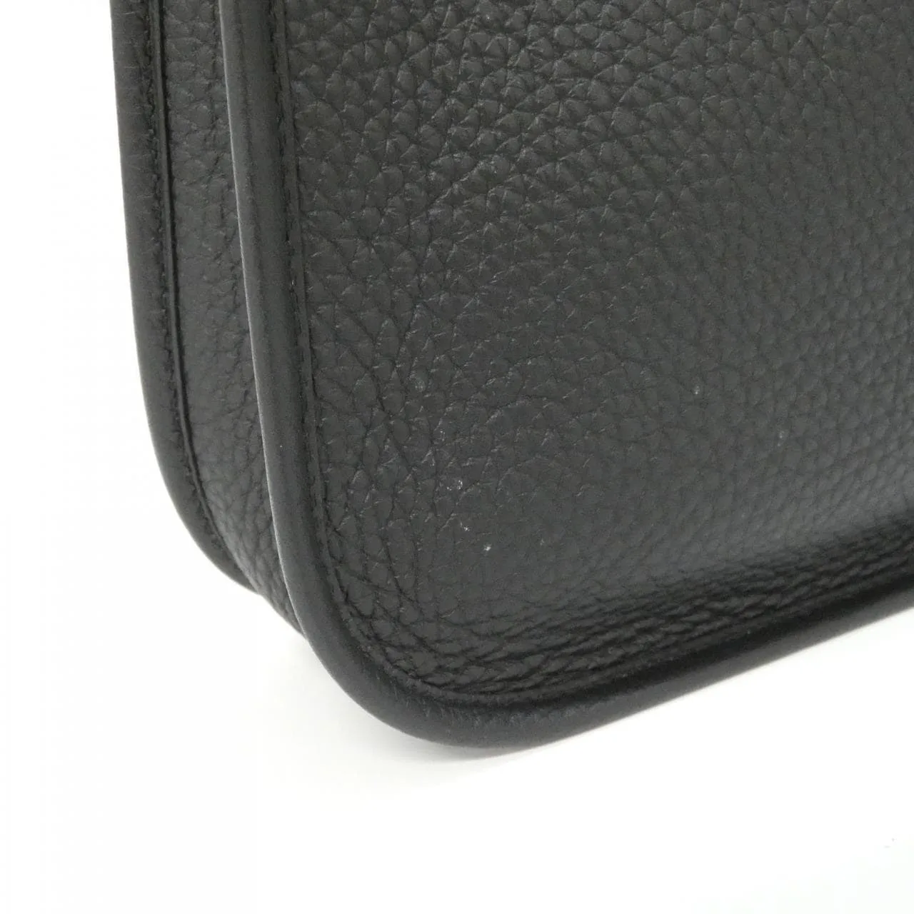 HERMES Evelyne 085945CC Shoulder Clemence Black Clemence Leather Rank A - Thumbnail 6