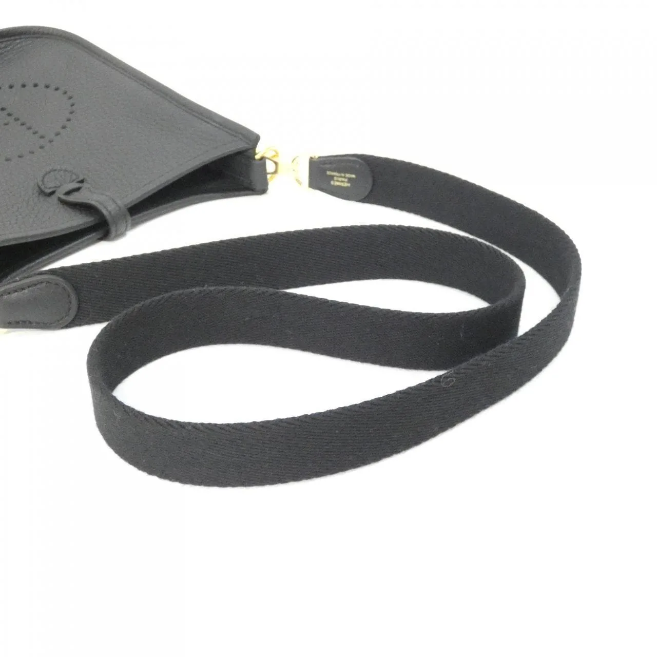 HERMES Evelyne 085945CC Shoulder Clemence Black Clemence Leather Rank A - Thumbnail 7
