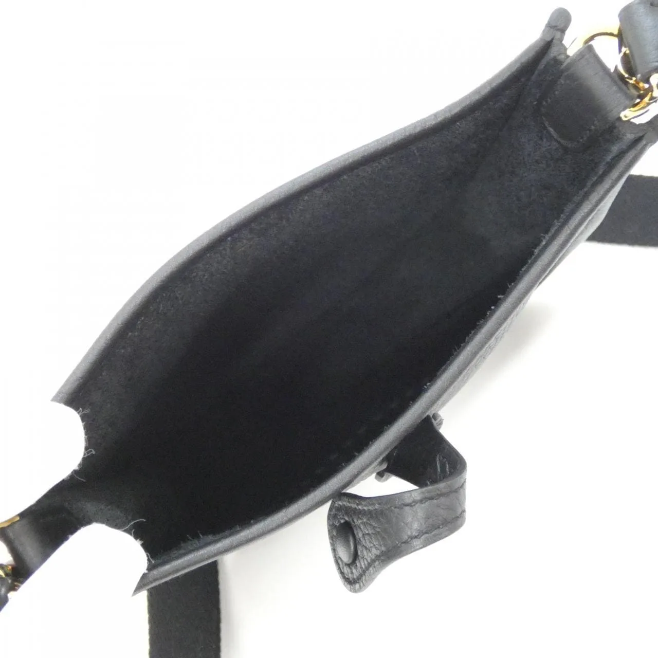 HERMES Evelyne 085945CC Shoulder Clemence Black Clemence Leather Rank A - Thumbnail 8
