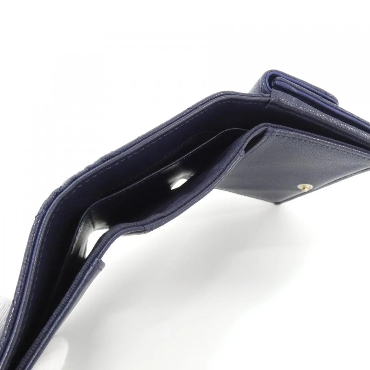 CHANEL Timeless Classic AP0230 Wallet Grained Calfskin Navy Grained Calfskin Rank A - Thumbnail 7