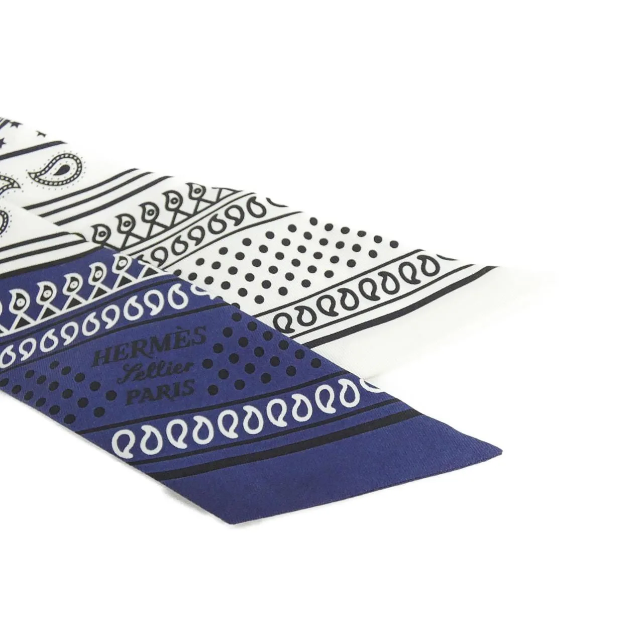 HERMES 062978S Scarf Black Rank A - Thumbnail 2