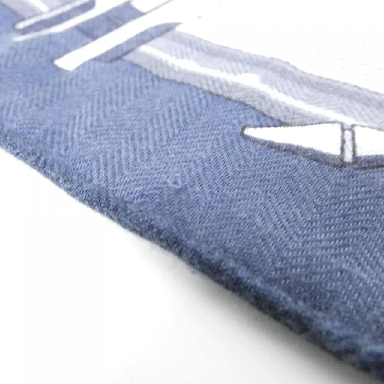 HERMES Scarf Blue Rank A - Thumbnail 4