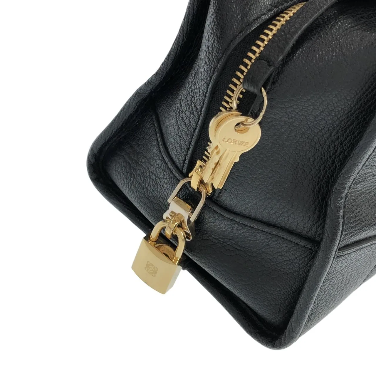 LOEWE Amazona 339 95 A03 Handbag Black Rank A - Thumbnail 4