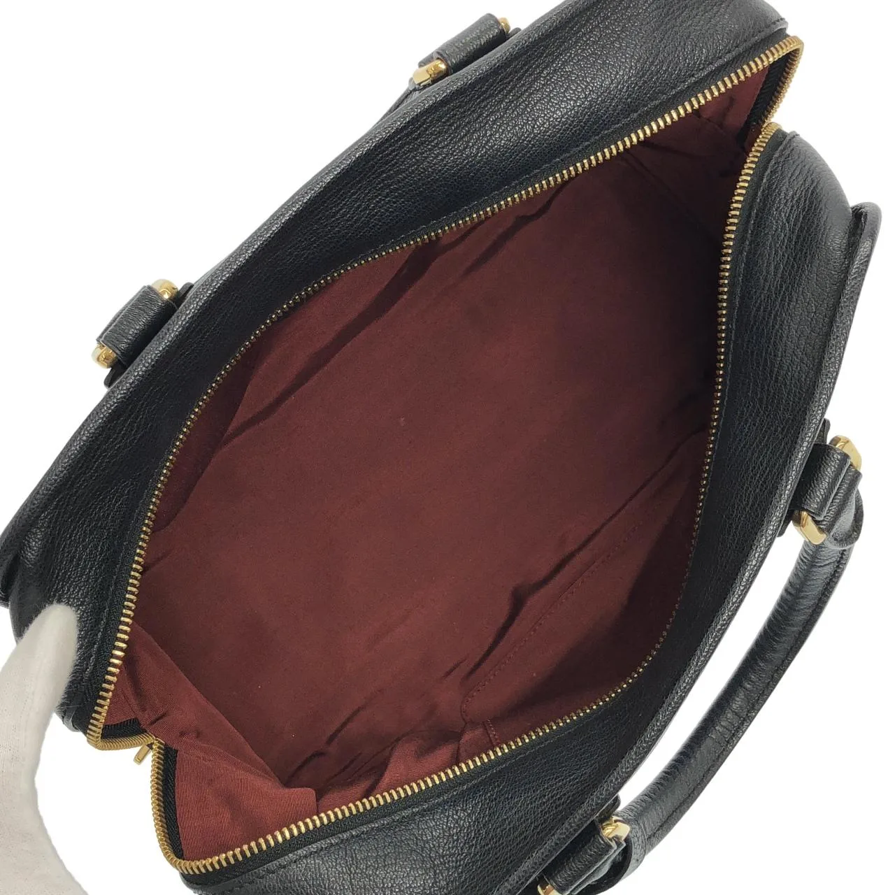 LOEWE Amazona 339 95 A03 Handbag Black Rank A - Thumbnail 8