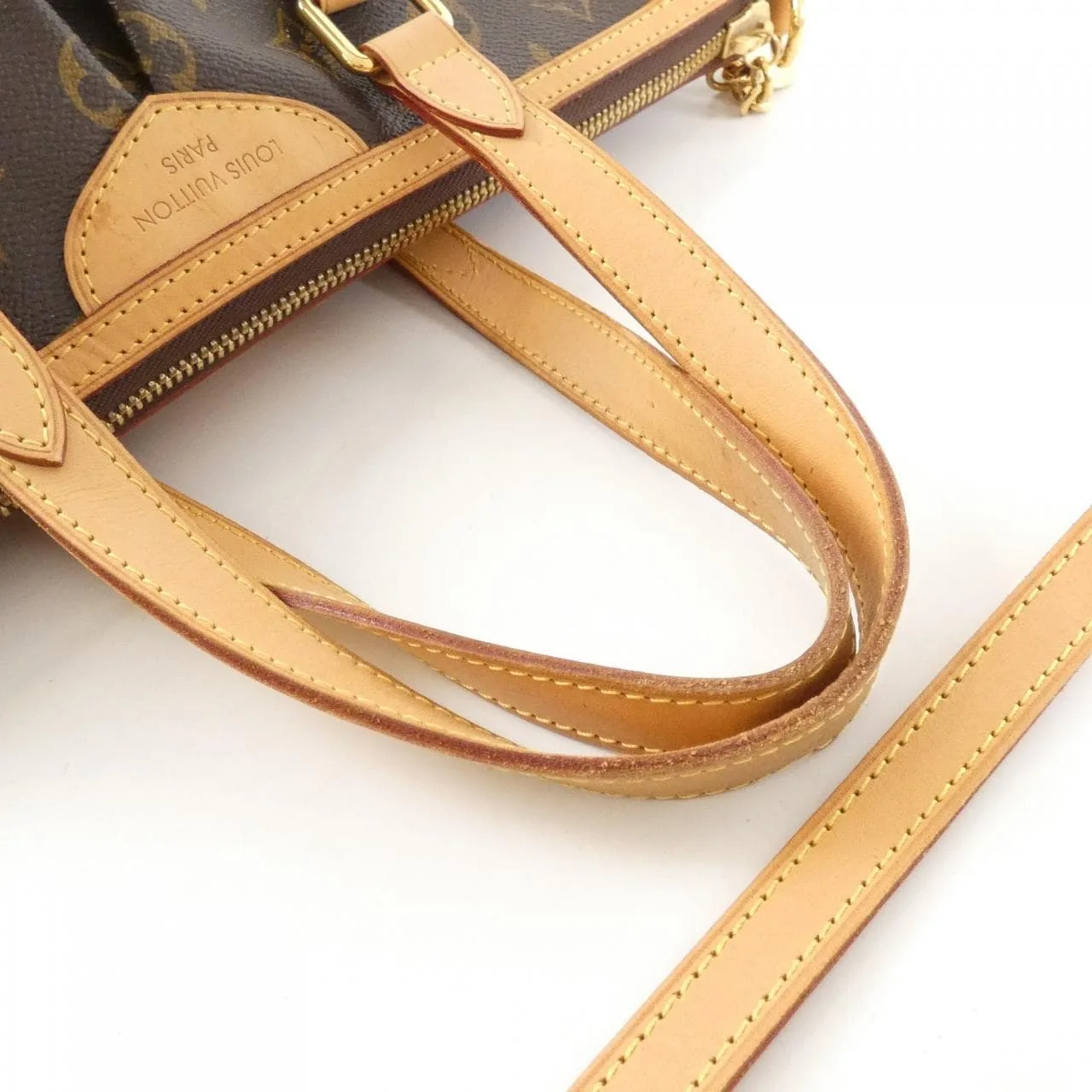 LOUIS VUITTON M40145 Handbag Monogram Black Monogram Rank B - Thumbnail 5