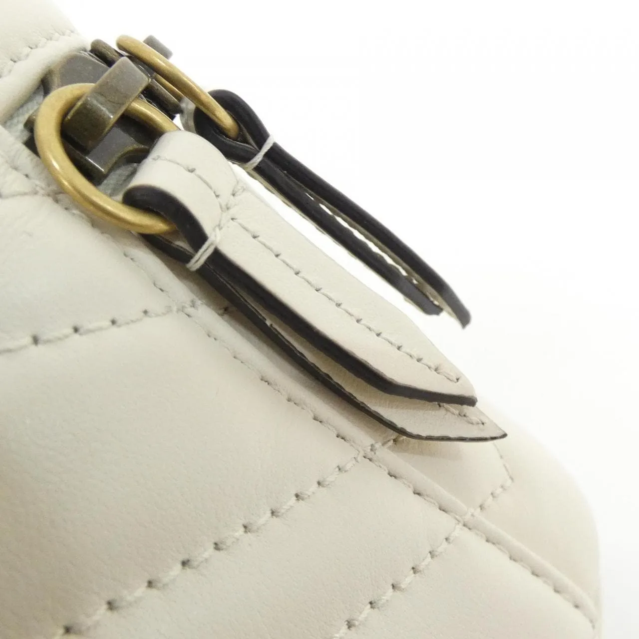GUCCI 624615 DTDHT 手提包 皮革 白色 皮革 中古品A - 縮圖 4