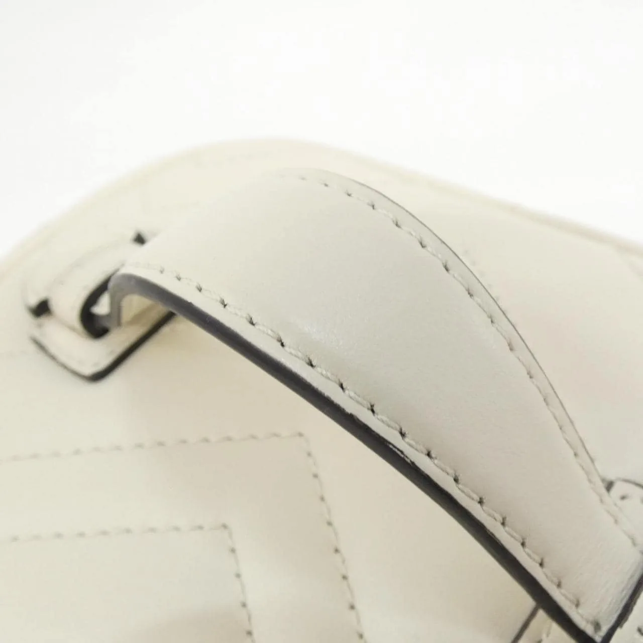 GUCCI 624615 DTDHT 手提包 皮革 白色 皮革 中古品A - 縮圖 5