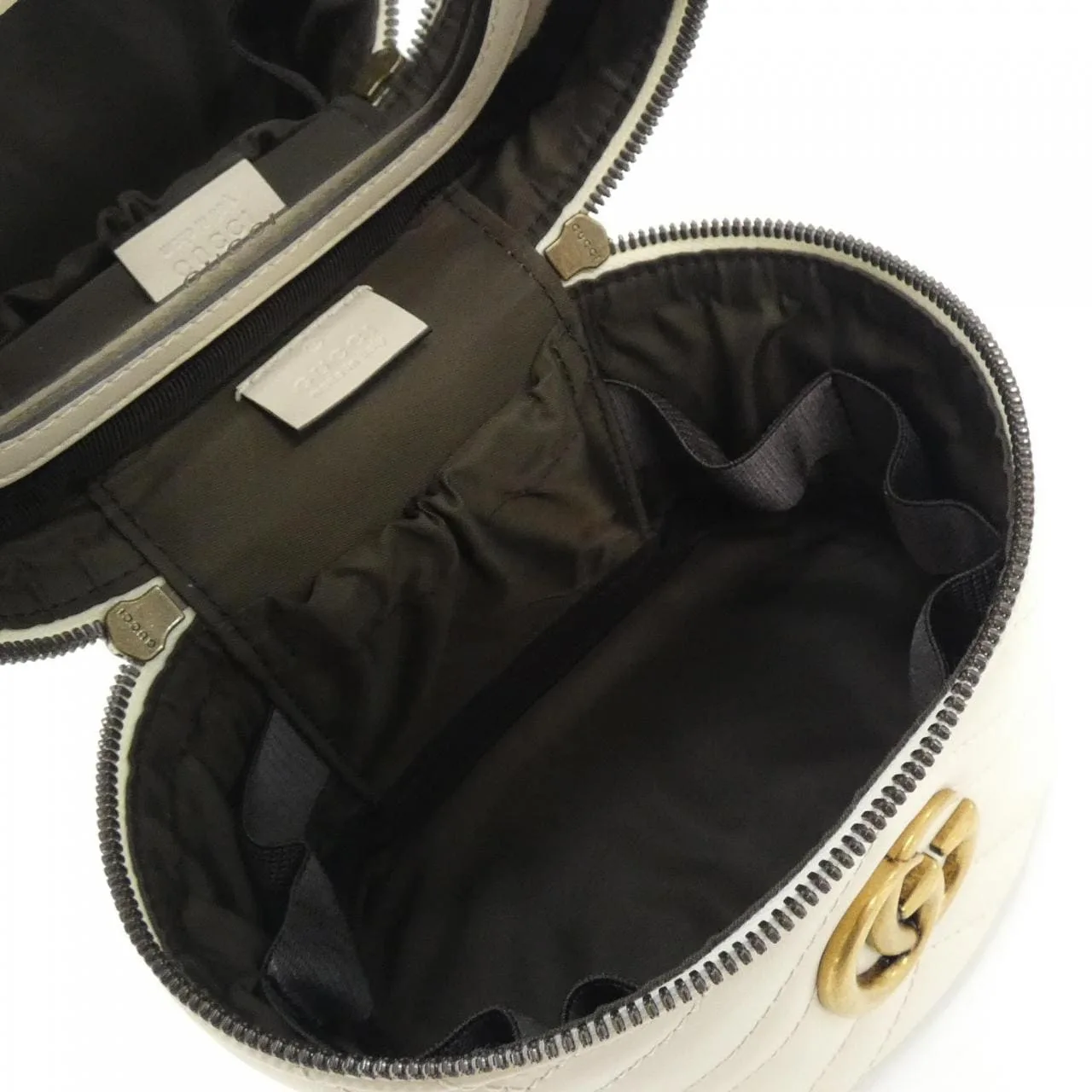 GUCCI 624615 DTDHT 手提包 皮革 白色 皮革 中古品A - 縮圖 6