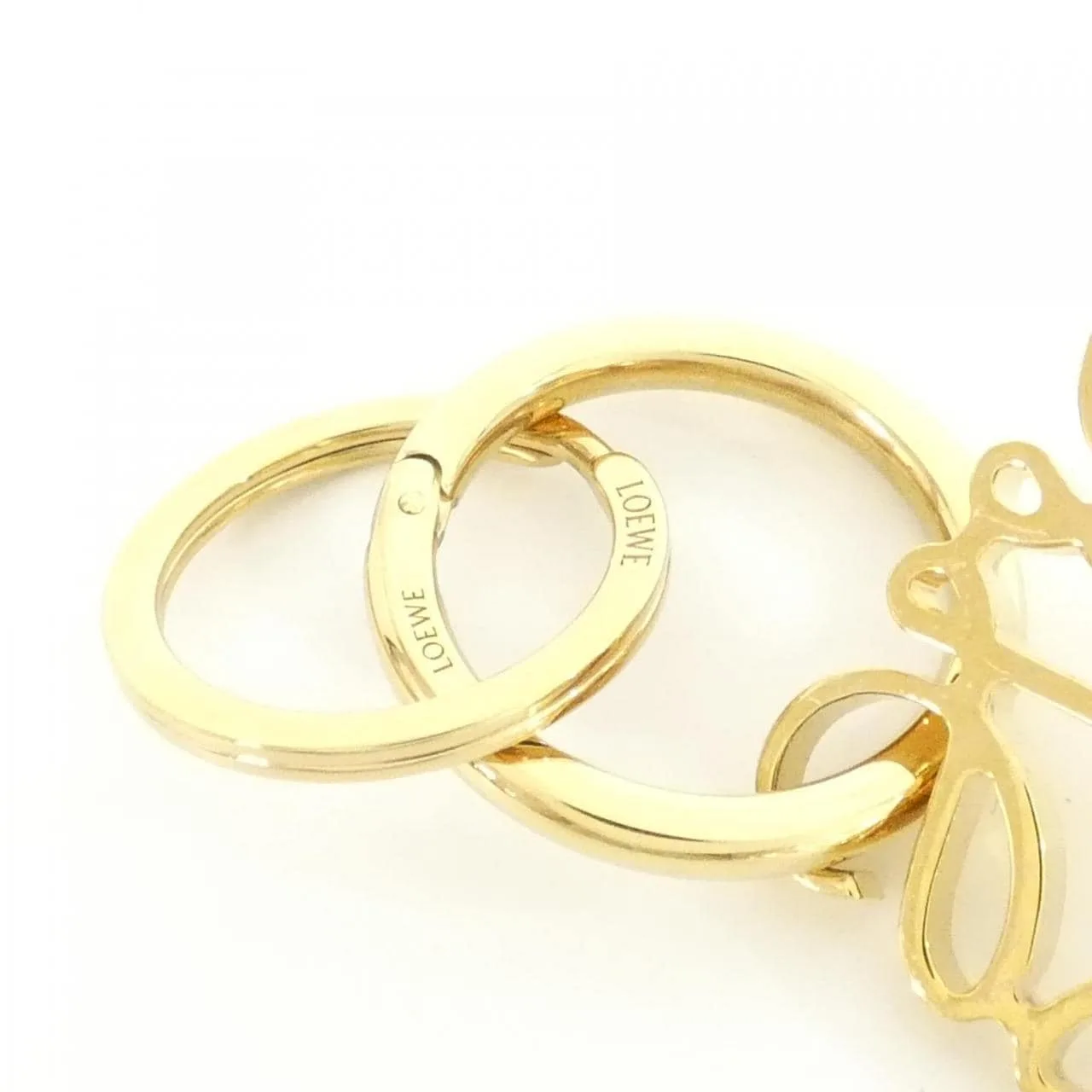 LOEWE 111 25 203 Key Case Gold Rank A - Thumbnail 4