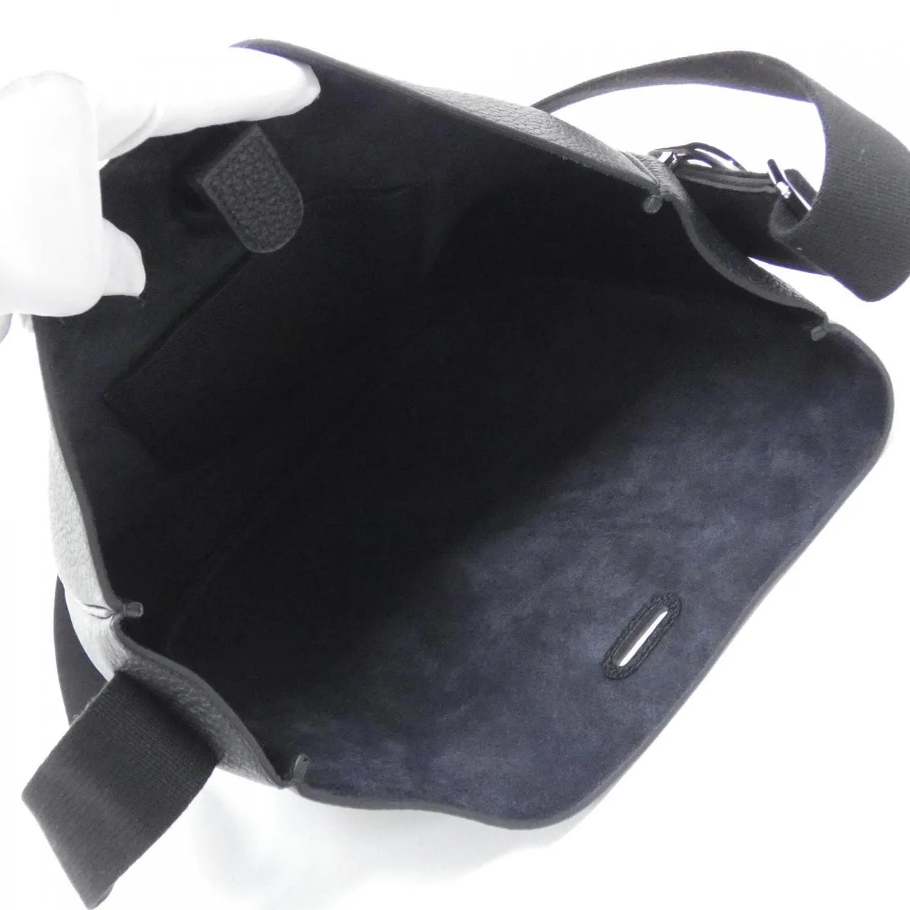 HERMES 086704CK Shoulder Togo Black Togo Leather Unused - Thumbnail 5
