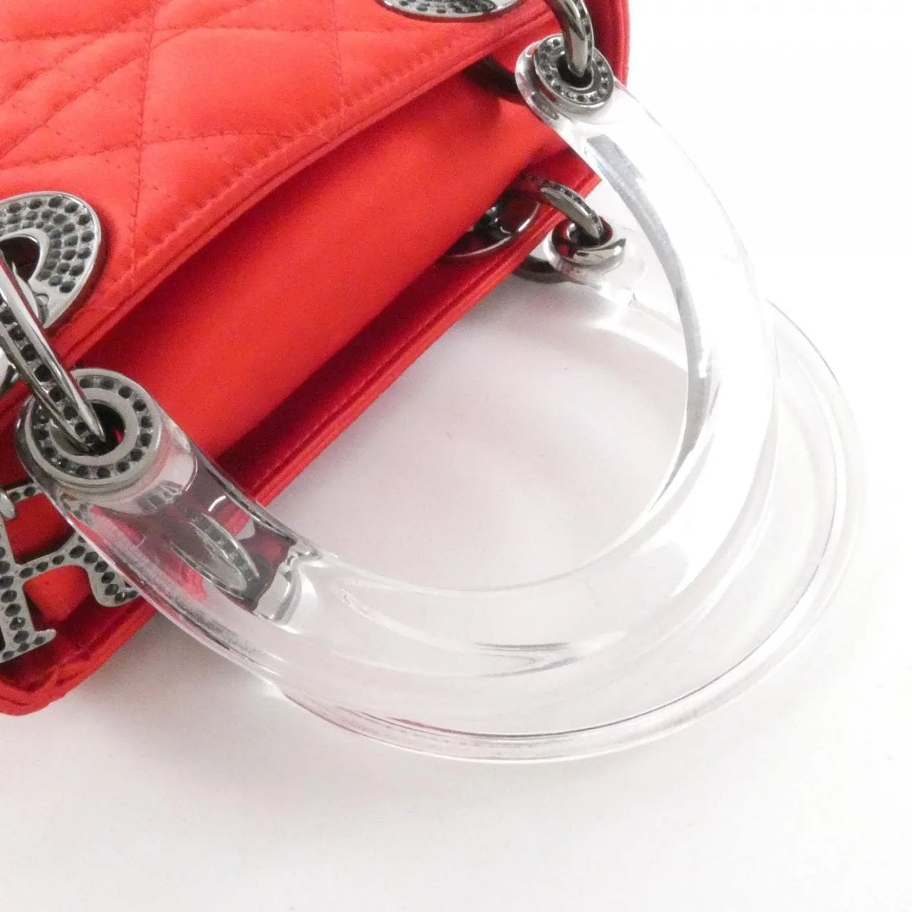 DIOR Handbag Satin 5