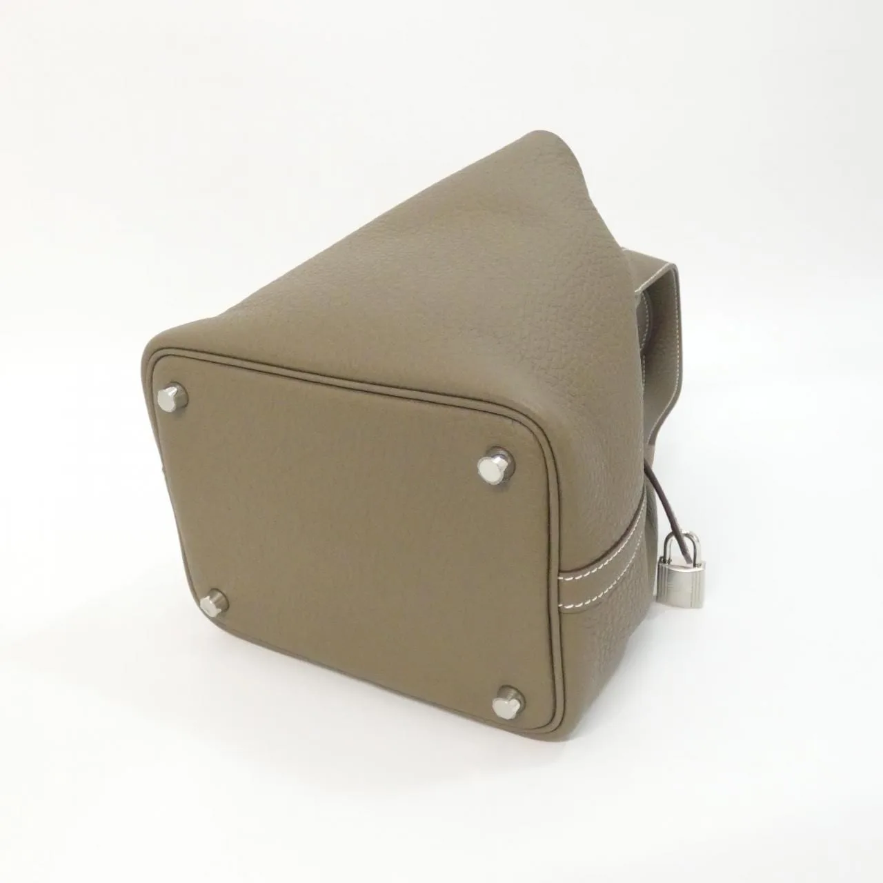 HERMES Picotin 056289CK Handbag Clemence Etoupe Clemence 皮 未使用品 - 縮圖 2