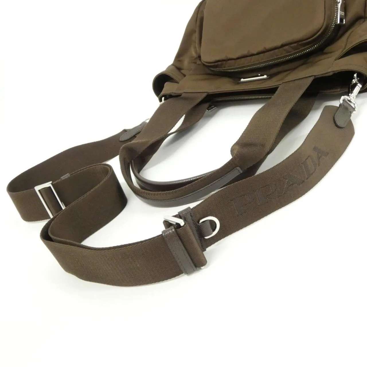 PRADA 1BG582 手提包 黑色 中古品A - 縮圖 9