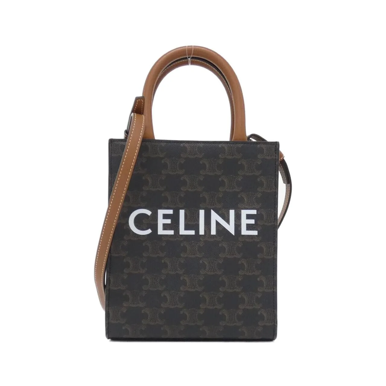 CELINE Cabas 194372BZK Handbag Canvas Black