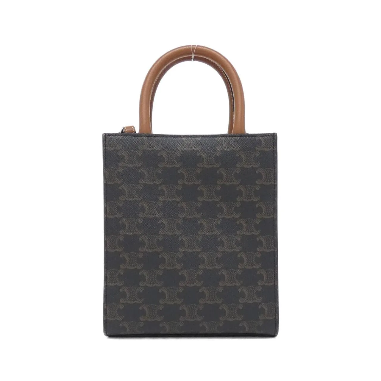 CELINE Cabas 194372BZK Handbag Canvas 黑色 帆布 中古品A - 縮圖 2