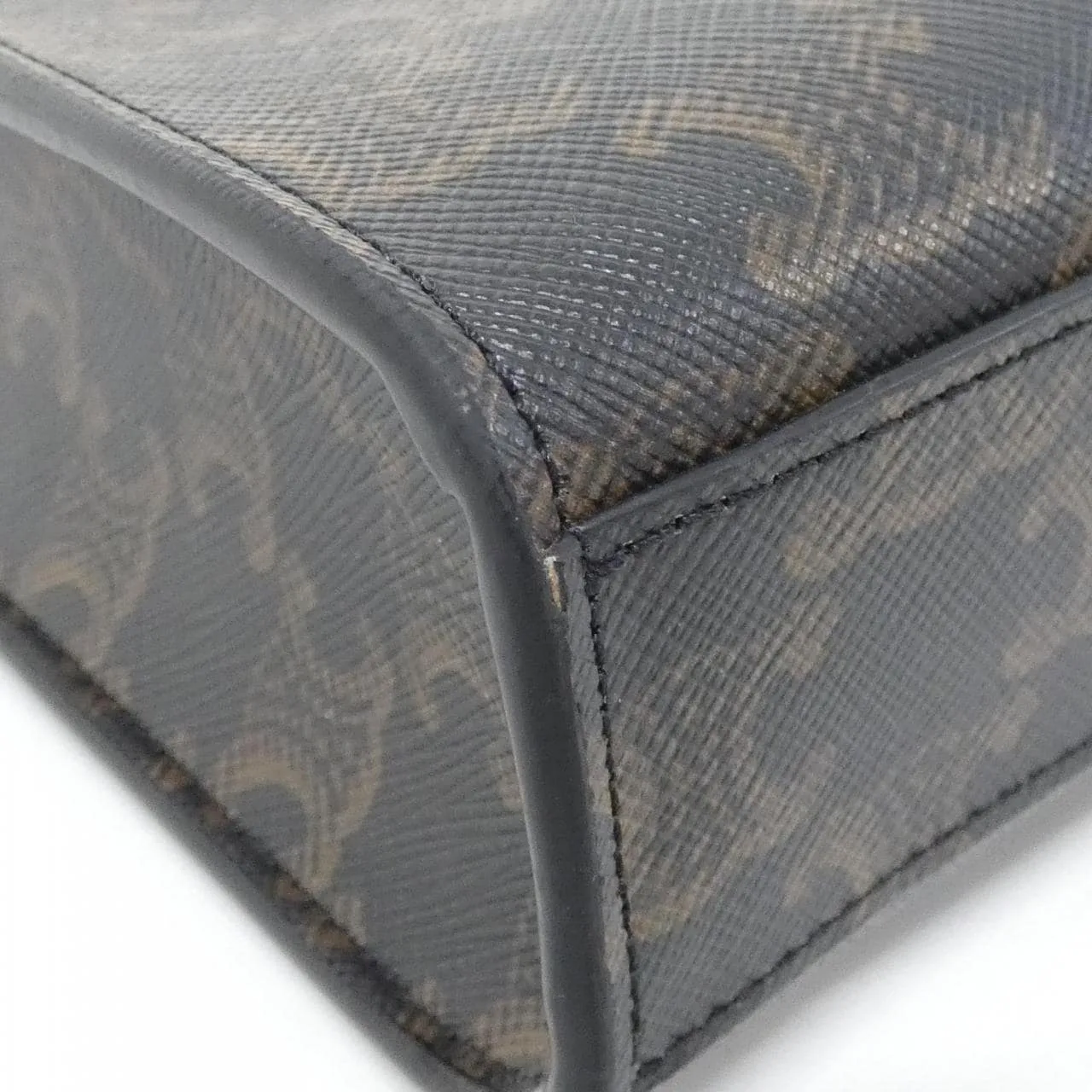 CELINE Cabas 194372BZK Handbag Canvas 黑色 帆布 中古品A - 縮圖 3