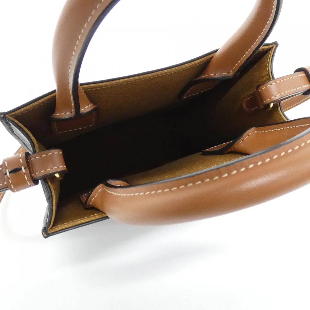 CELINE Cabas 194372BZK Handbag Canvas 黑色 帆布 中古品A - 縮圖 6